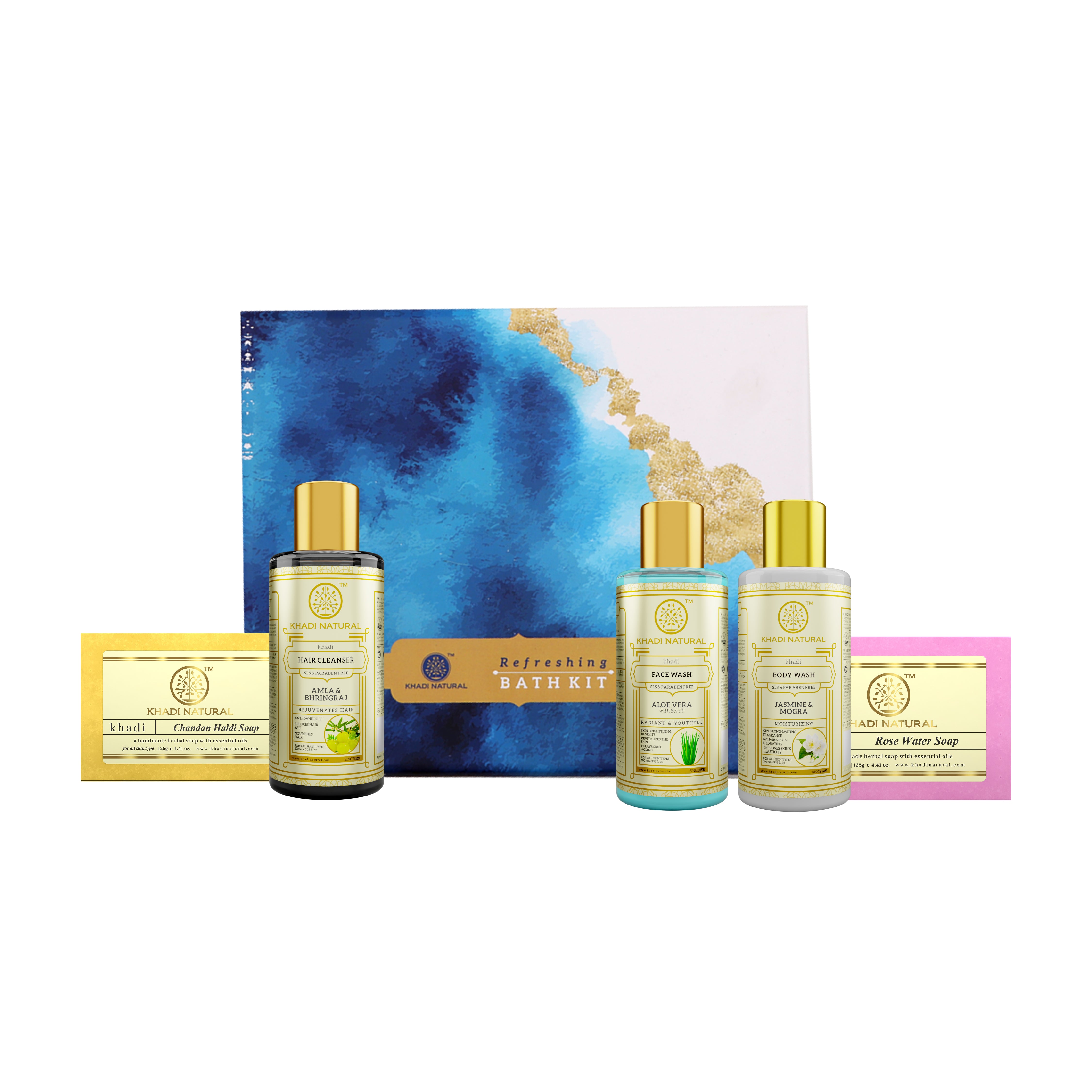 Khadi Natural Refreshing Bath Pack Bath Kit Free Size