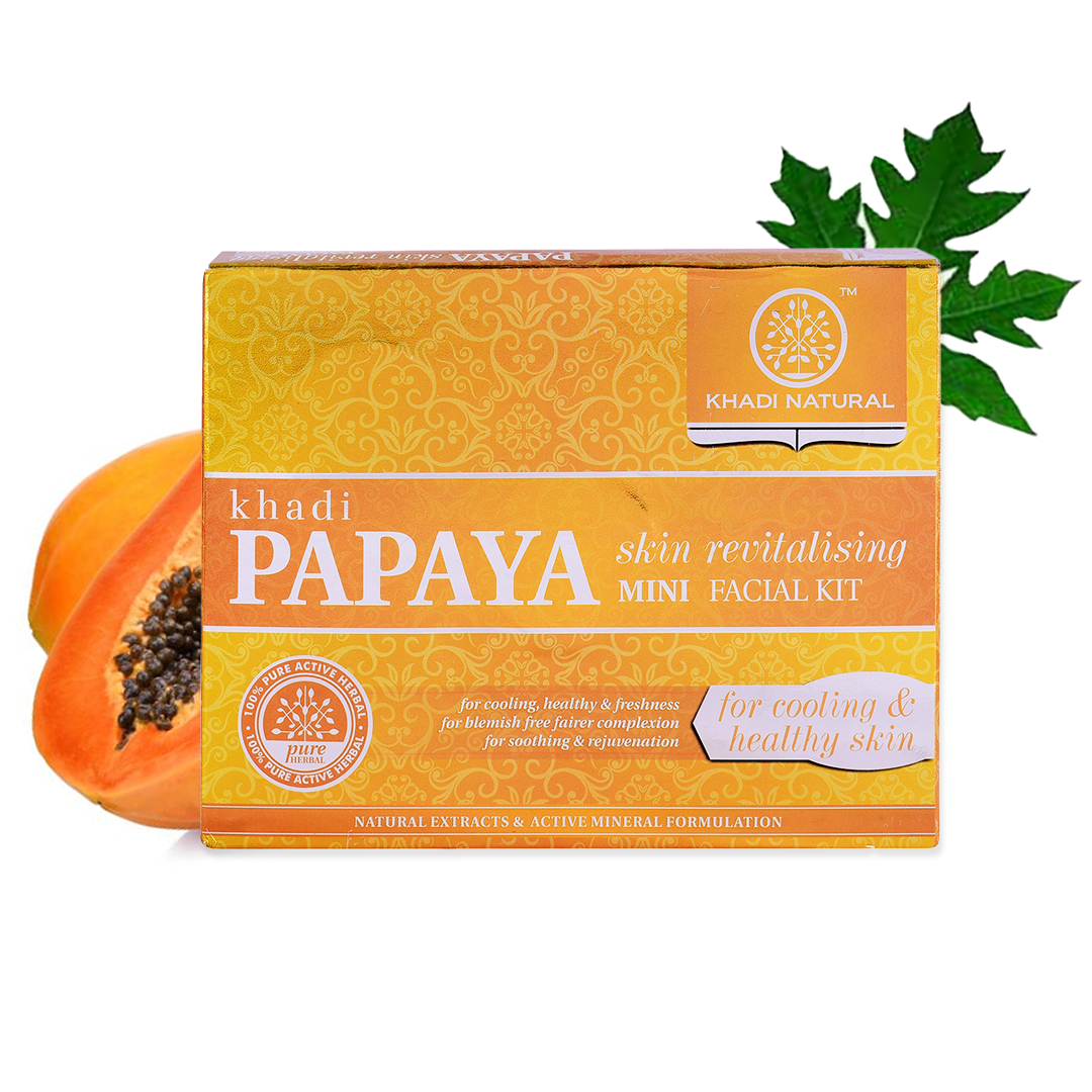 Khadi Natural Papaya Skin Revitalizing Mini Facial Kit