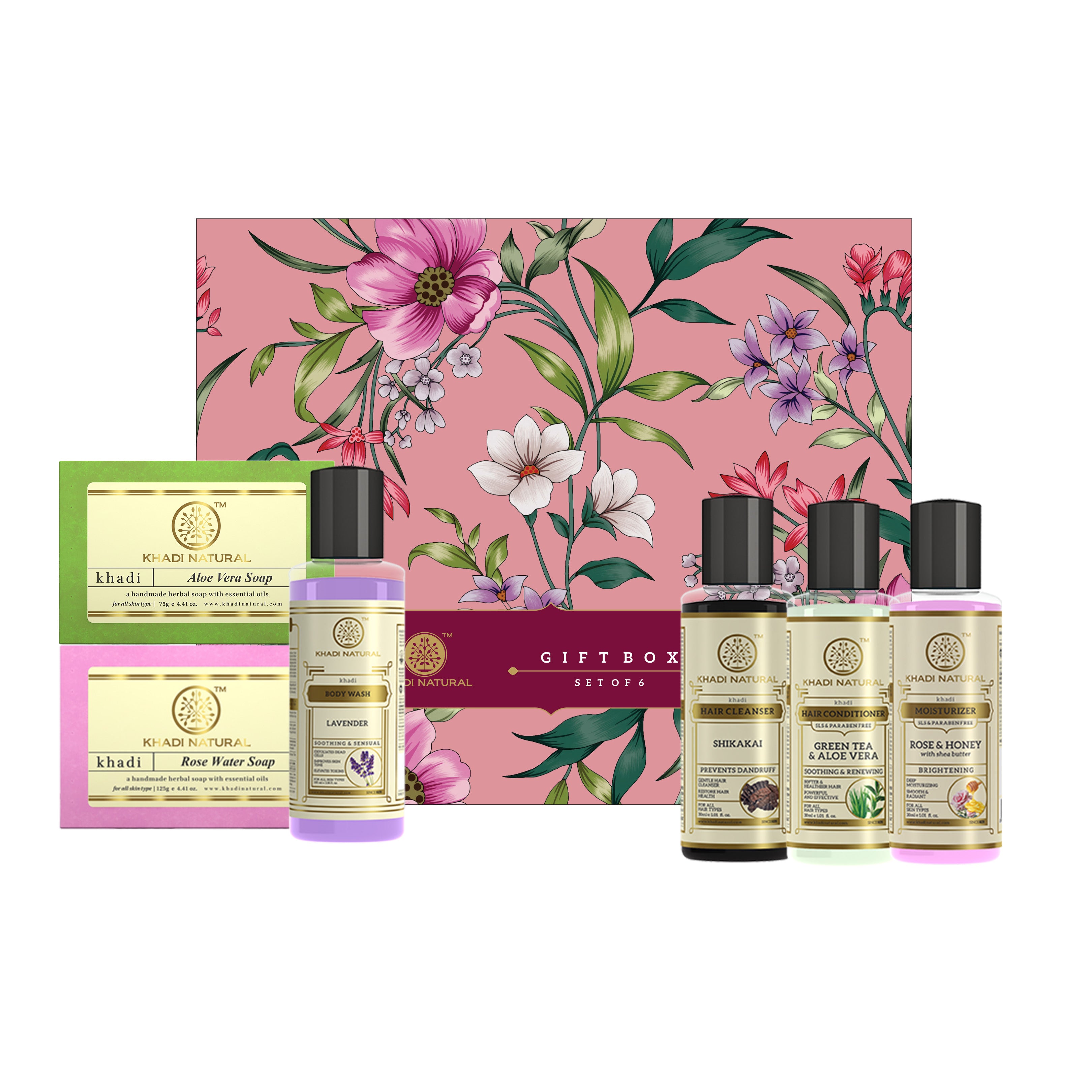 Khadi Natural Gift Box Combo Pack Of 6 Sale