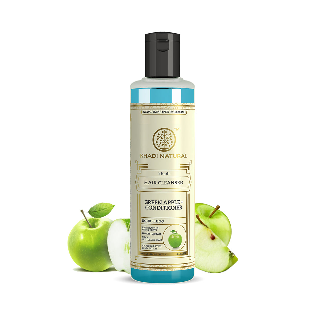 Khadi Natural Green Apple Conditioner With Hair Cleanser - 210ml Sale