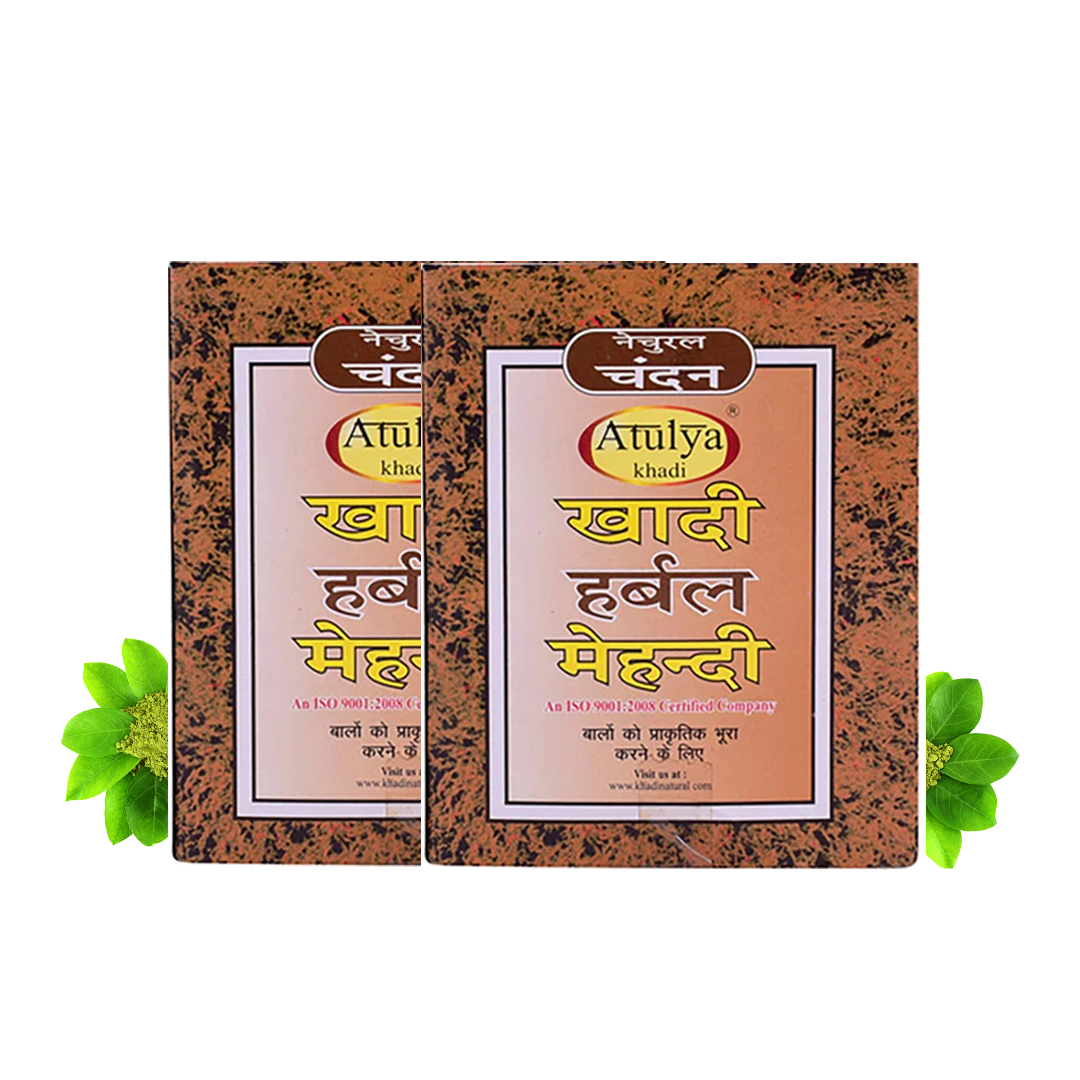 Khadi Natural Herbal Brown Mehndi (Set Of 2) - 75 g