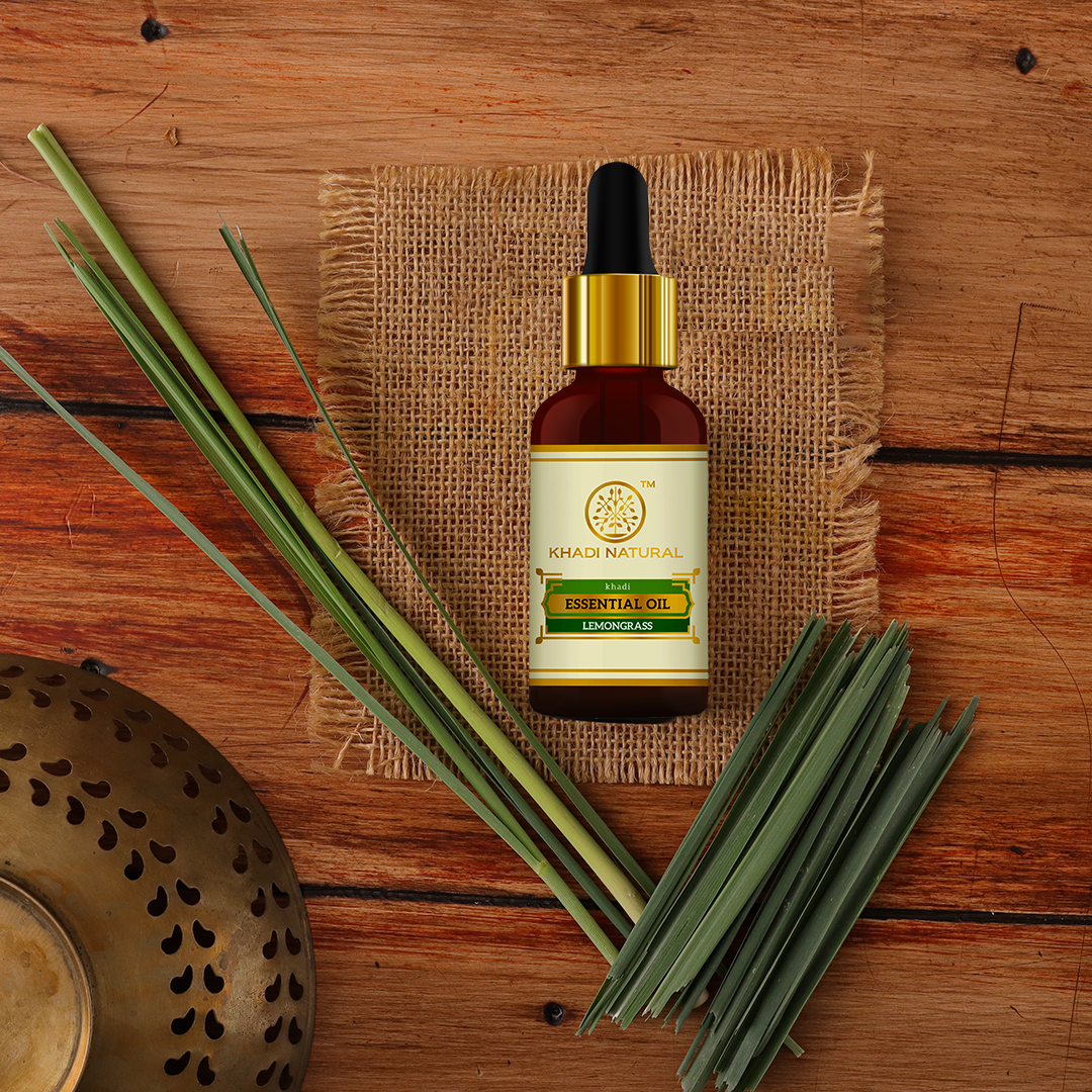 Khadi Natural Lemongrass - Pure Essential Oil - 15ml