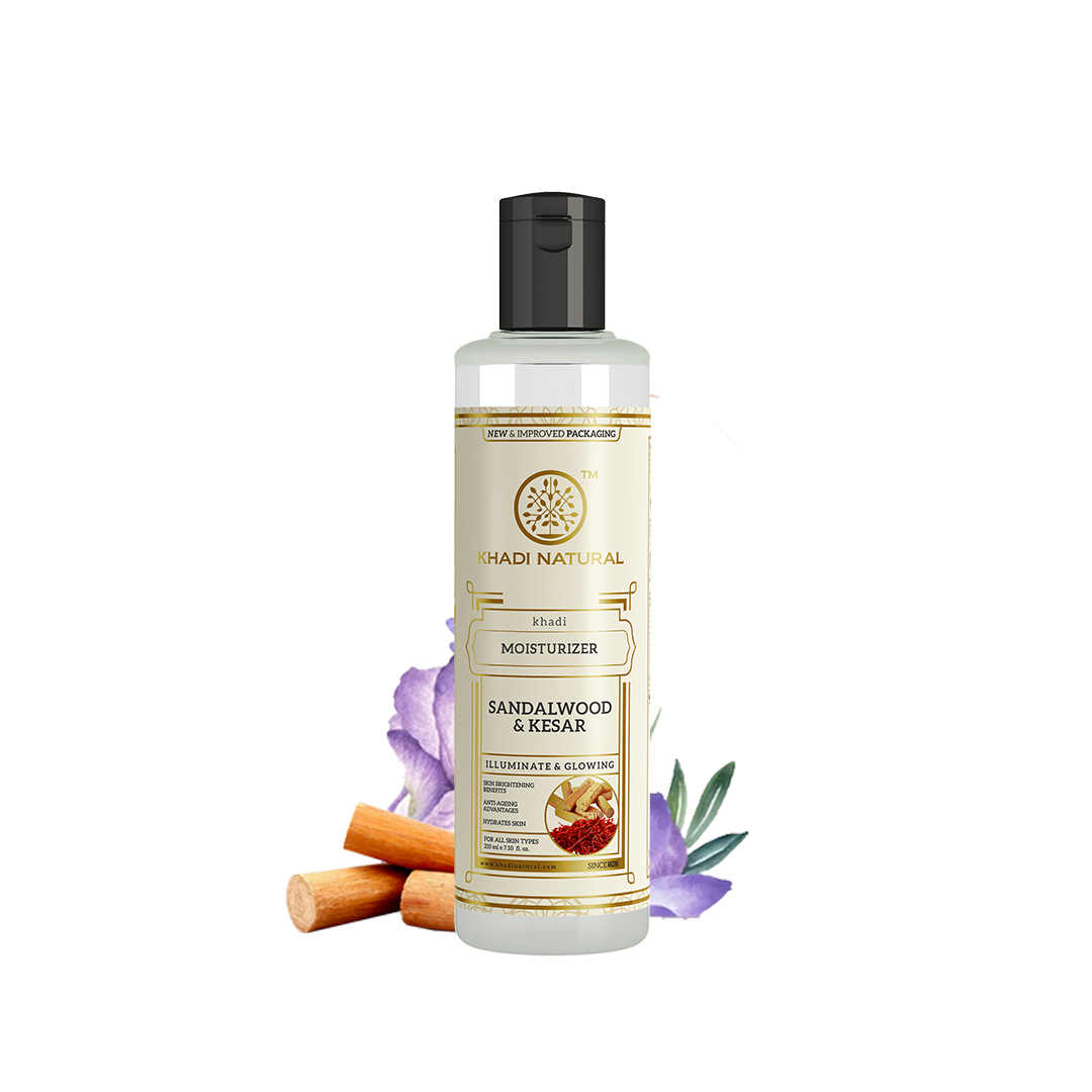 Khadi Natural Sandalwood & Kesar Moisturizer - 210ml