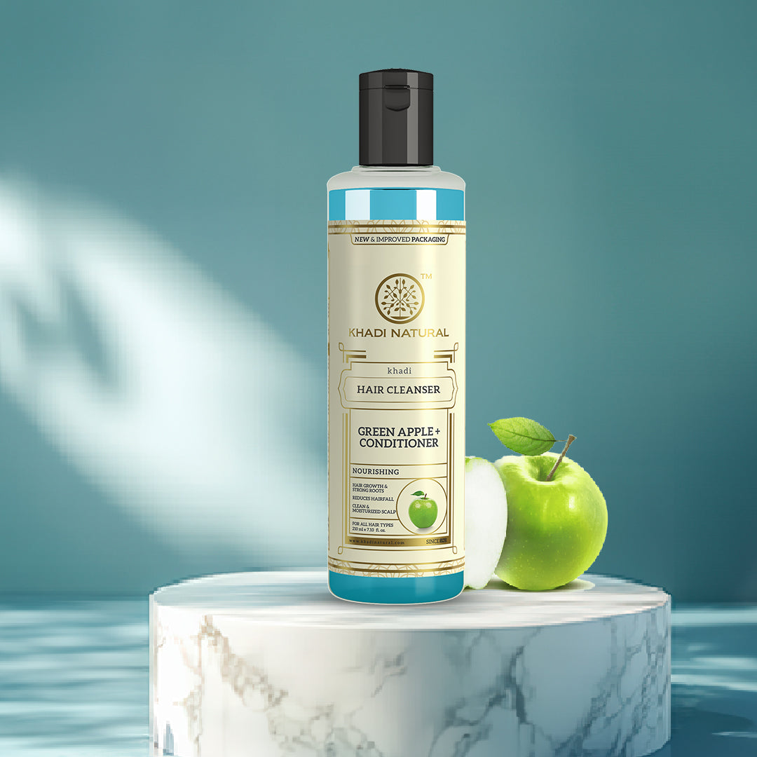 Khadi Natural Green Apple Conditioner With Hair Cleanser - 210ml Sale