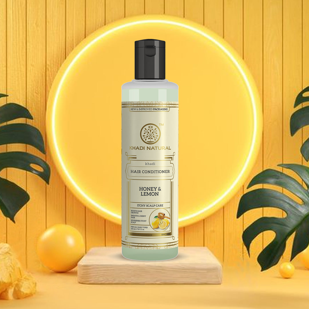 Khadi Natural Honey & Lemon Hair Conditioner - 210ml