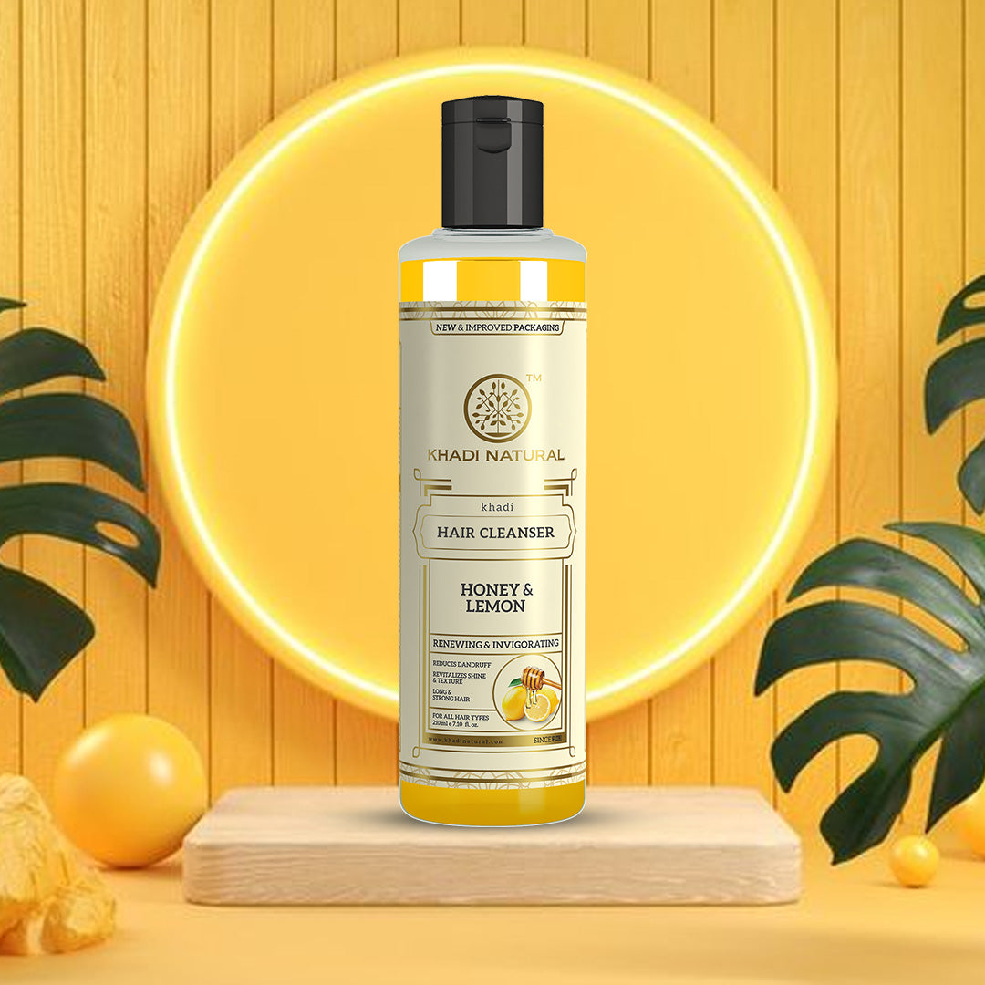 Khadi Natural Honey & Lemon Hair Cleanser - 210ml