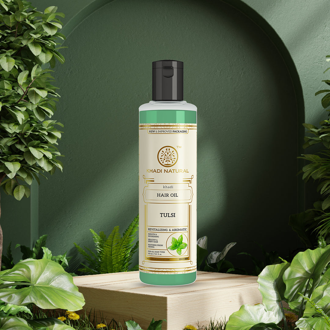 Khadi Natural Tulsi Hair Oil - 210ml Sale