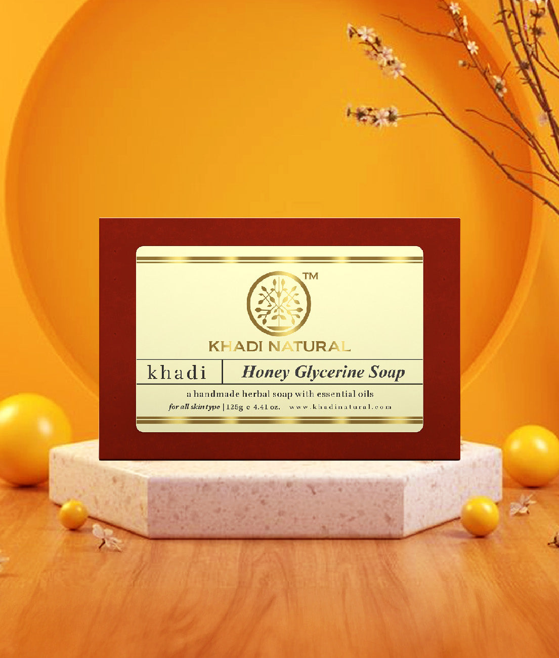 Khadi Natural Honey Glycerine Soap 125gm