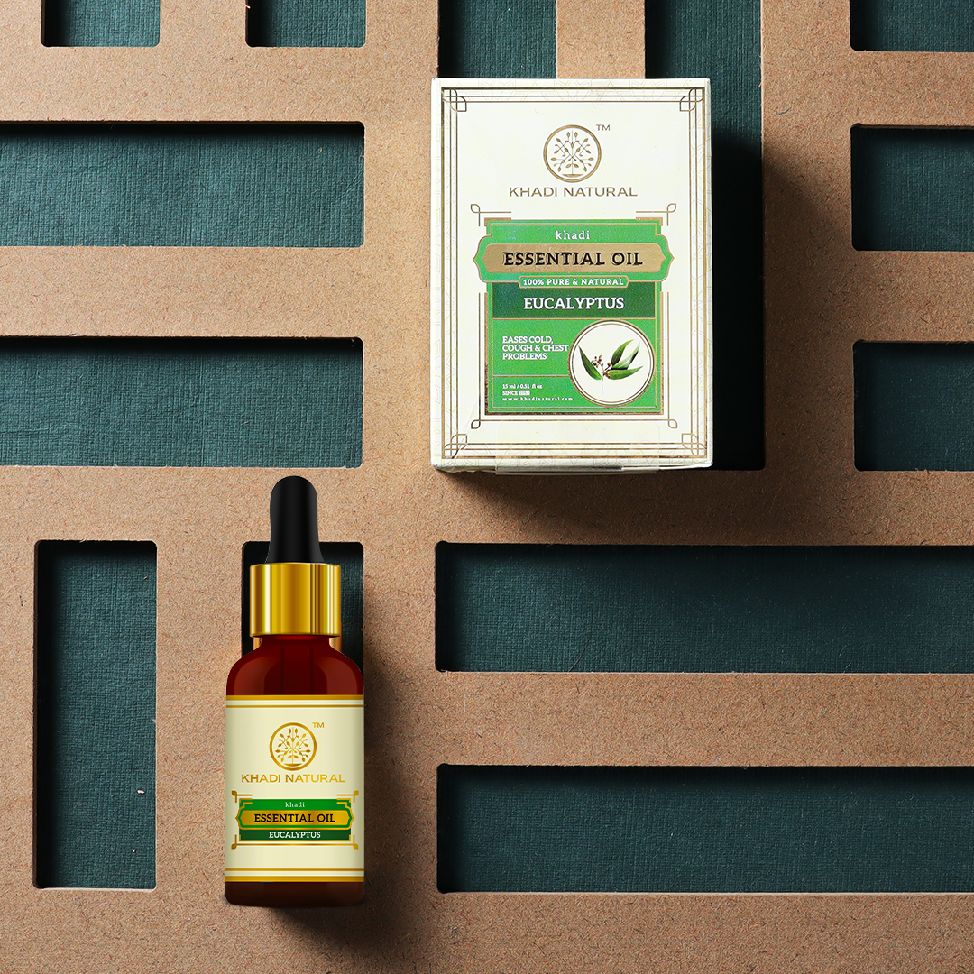 Khadi Natural Eucalyptus - Pure Essential Oil - 15 ml