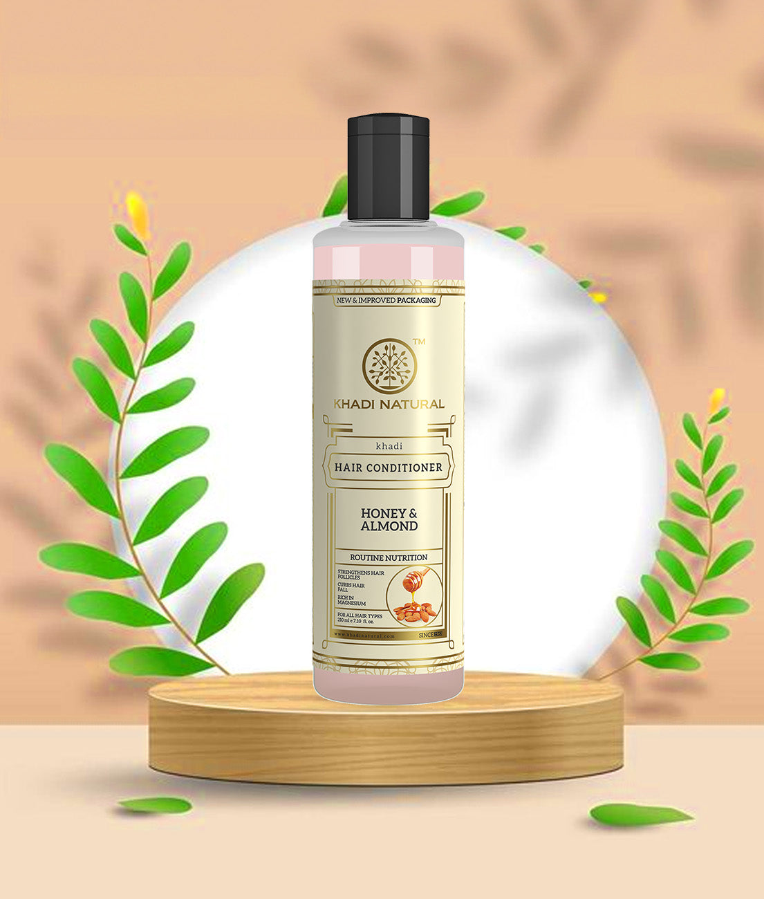Khadi Natural Honey & Almond Hair Conditioner - 210ml