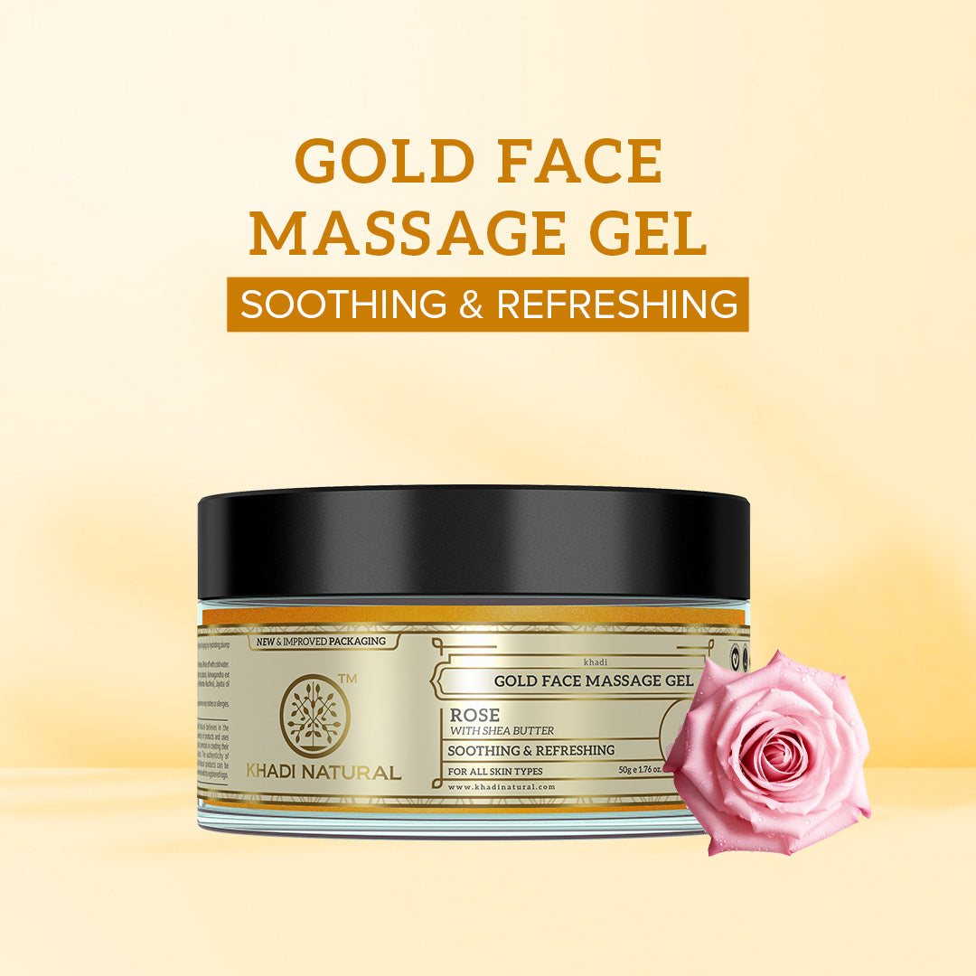Khadi Natural Gold Face Massage Gel - 50gm