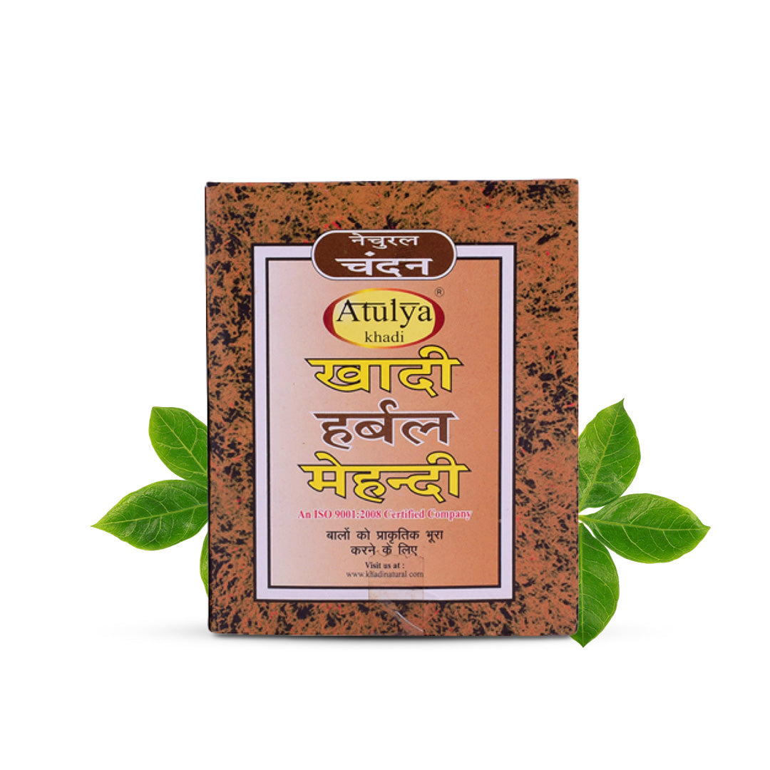 Khadi Natural Brown Mehndi for Hair Combo Pack Of 2 - 75gm Each