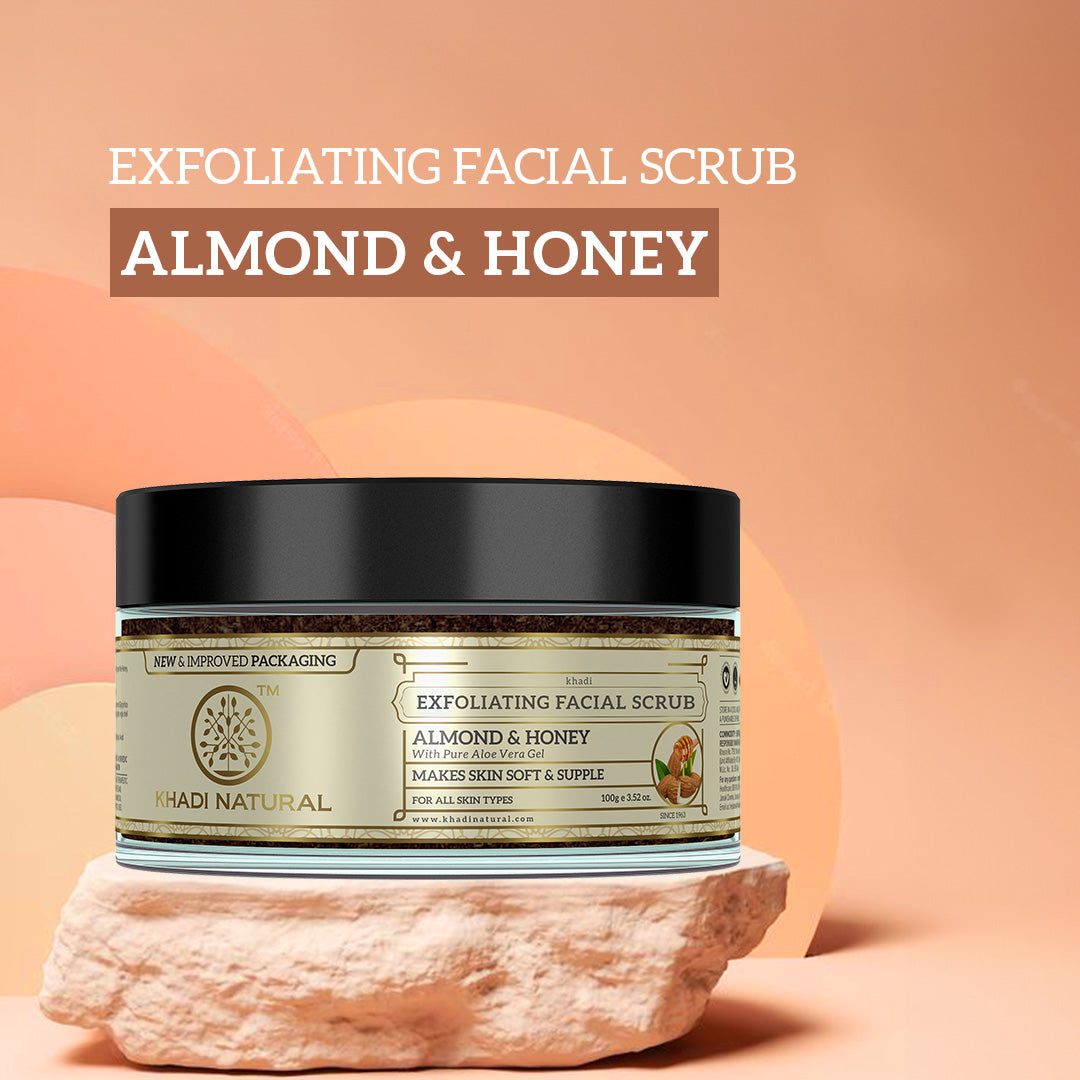 Khadi Natural Almond & Honey Exfoliating Facial Scrub - 100gm Sale