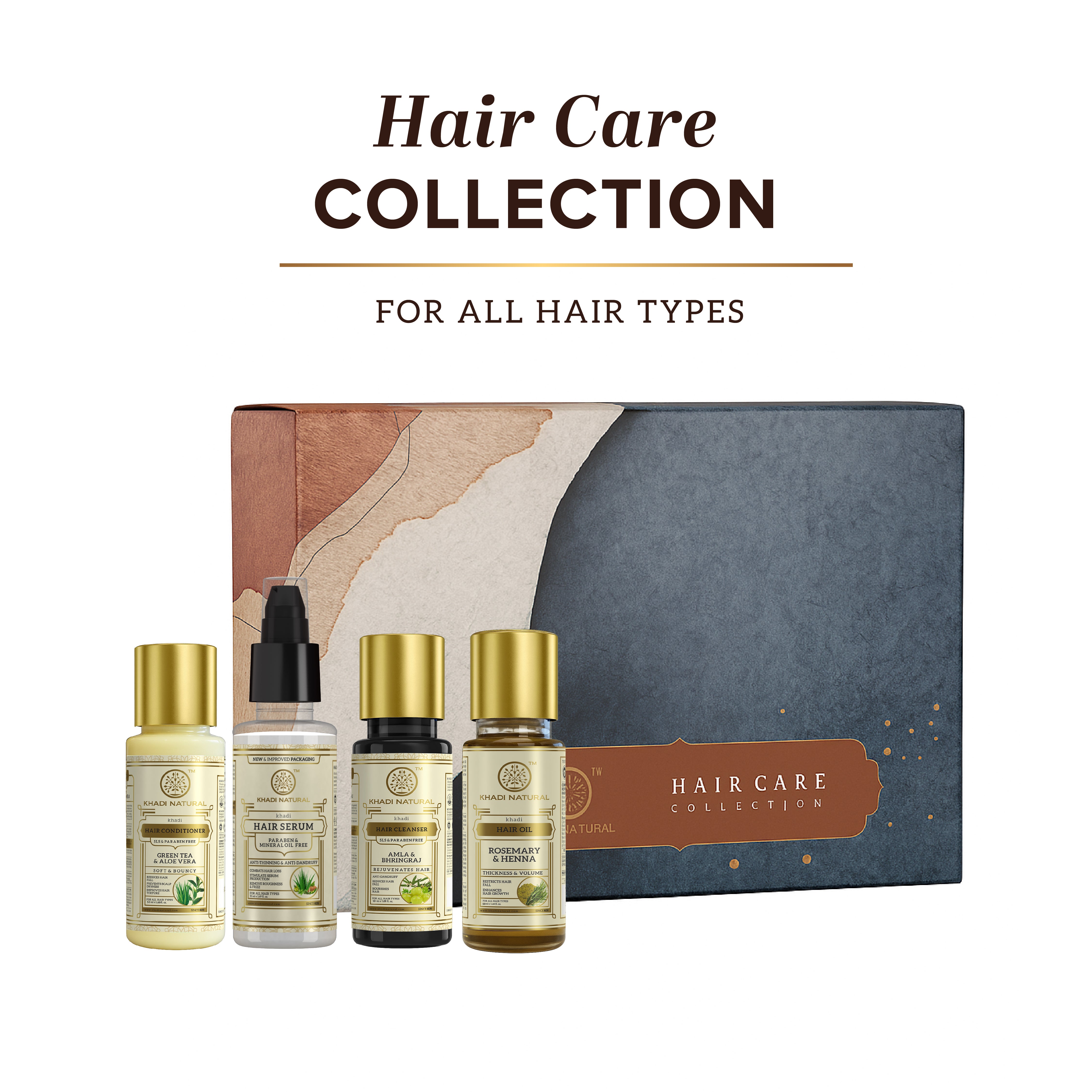 Khadi Natural Hair Care Kit Combo Pack Of 4 – 50ml Each Sale