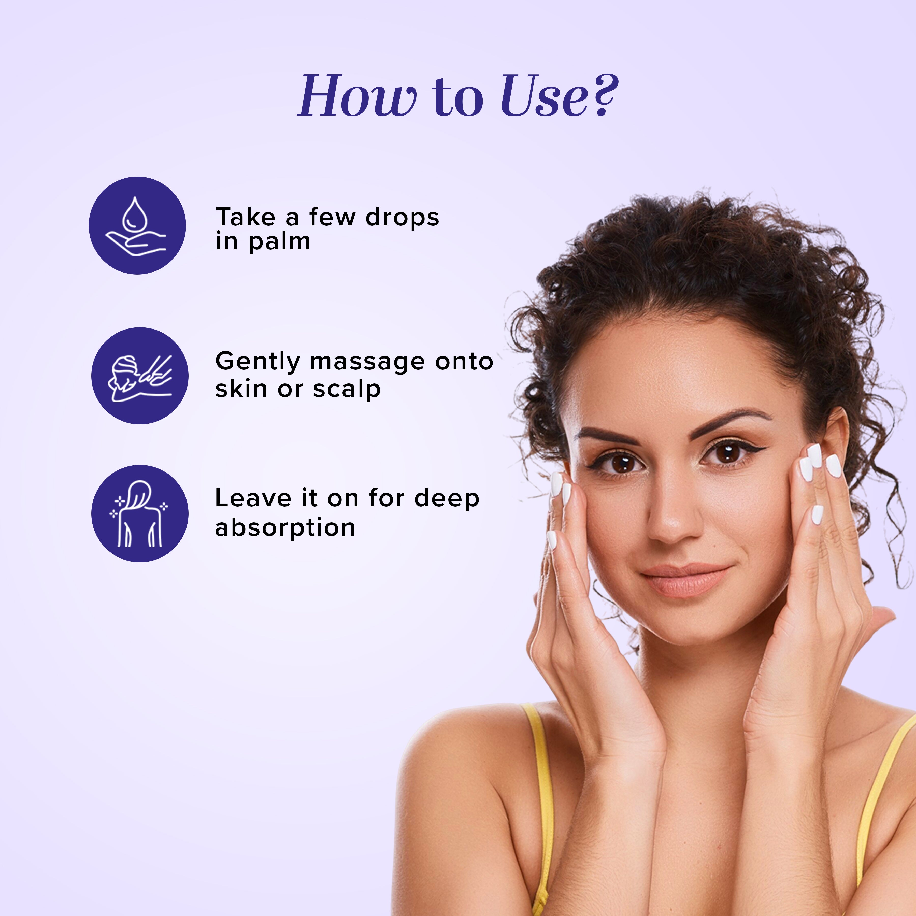 Khadi Natural Lavender & Ylang Ylang Massage Oil Paraben Mineral Oil Free - 210ml