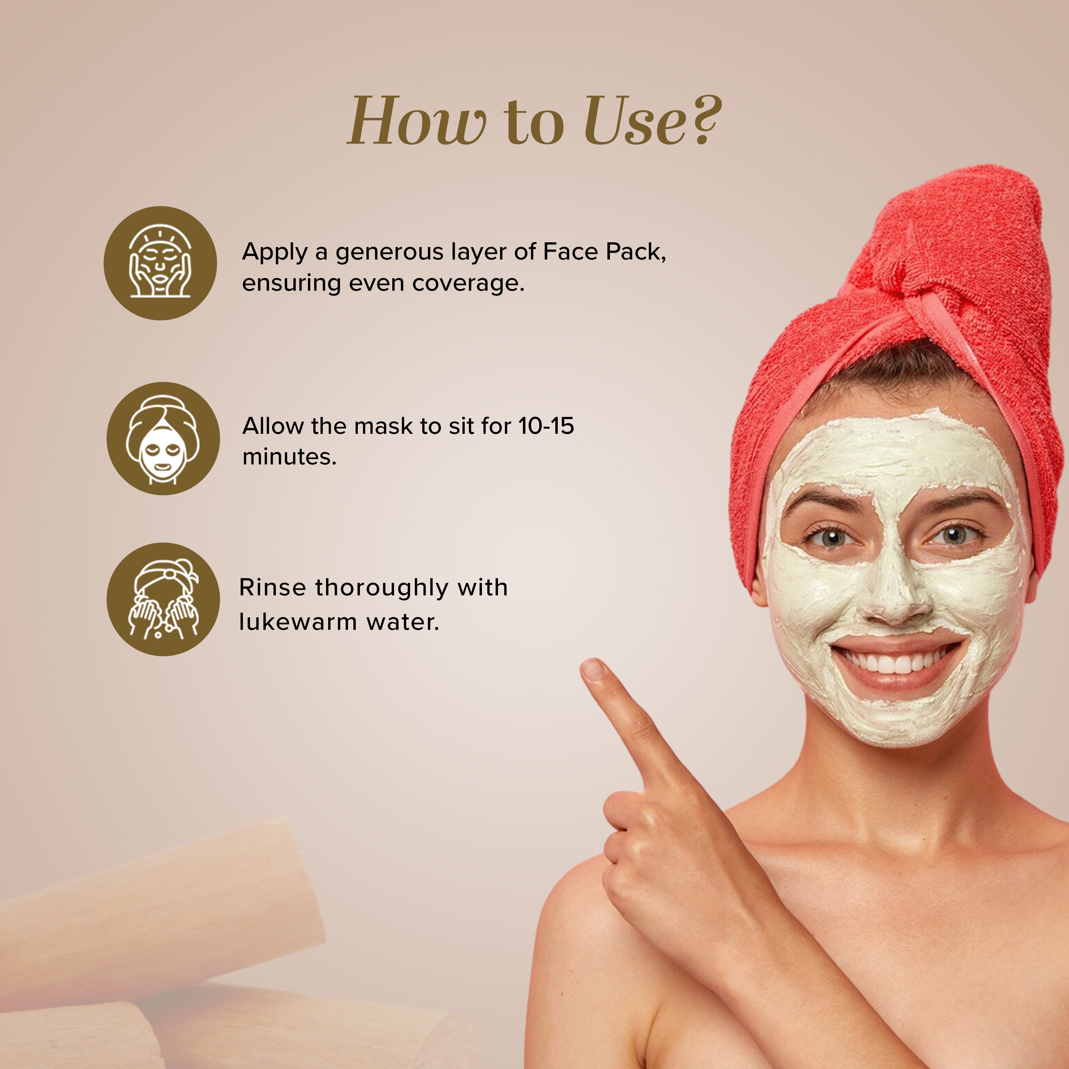 Khadi Natural Sandalwood Face Pack - 100gm