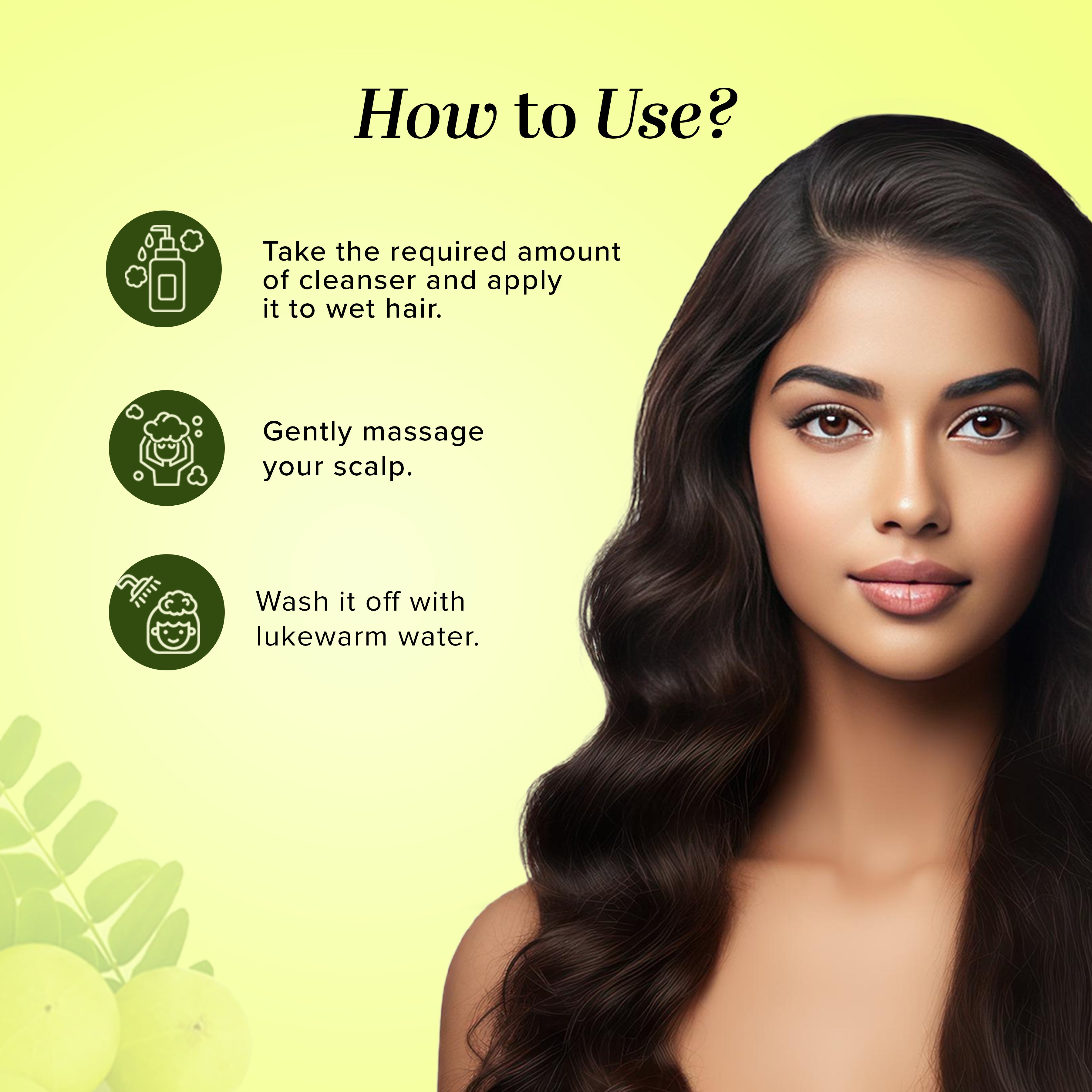 Khadi Natural Saffron Tulsi & Reetha Hair Cleanser - 210ml