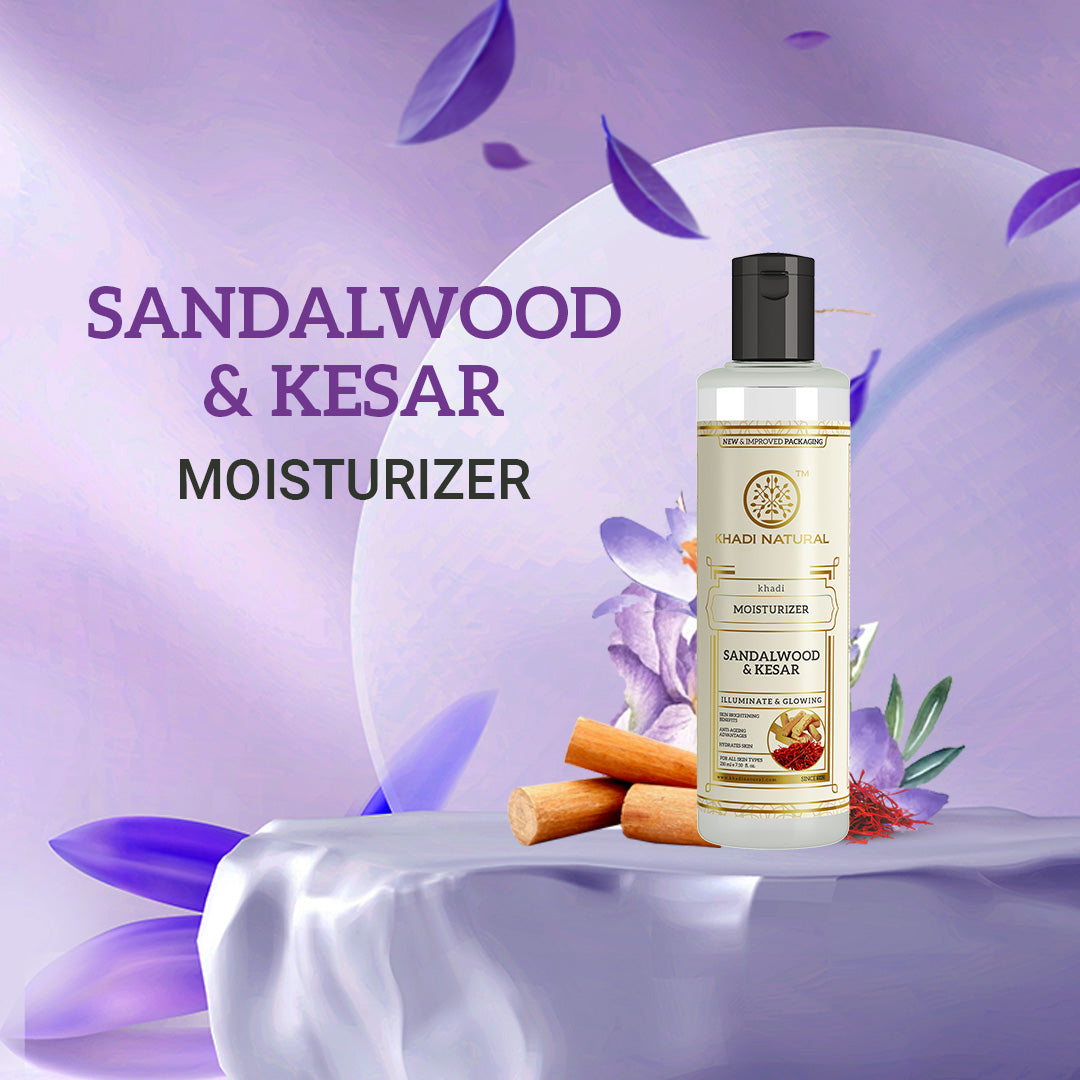 Khadi Natural Sandalwood & Kesar Moisturizer - 210ml