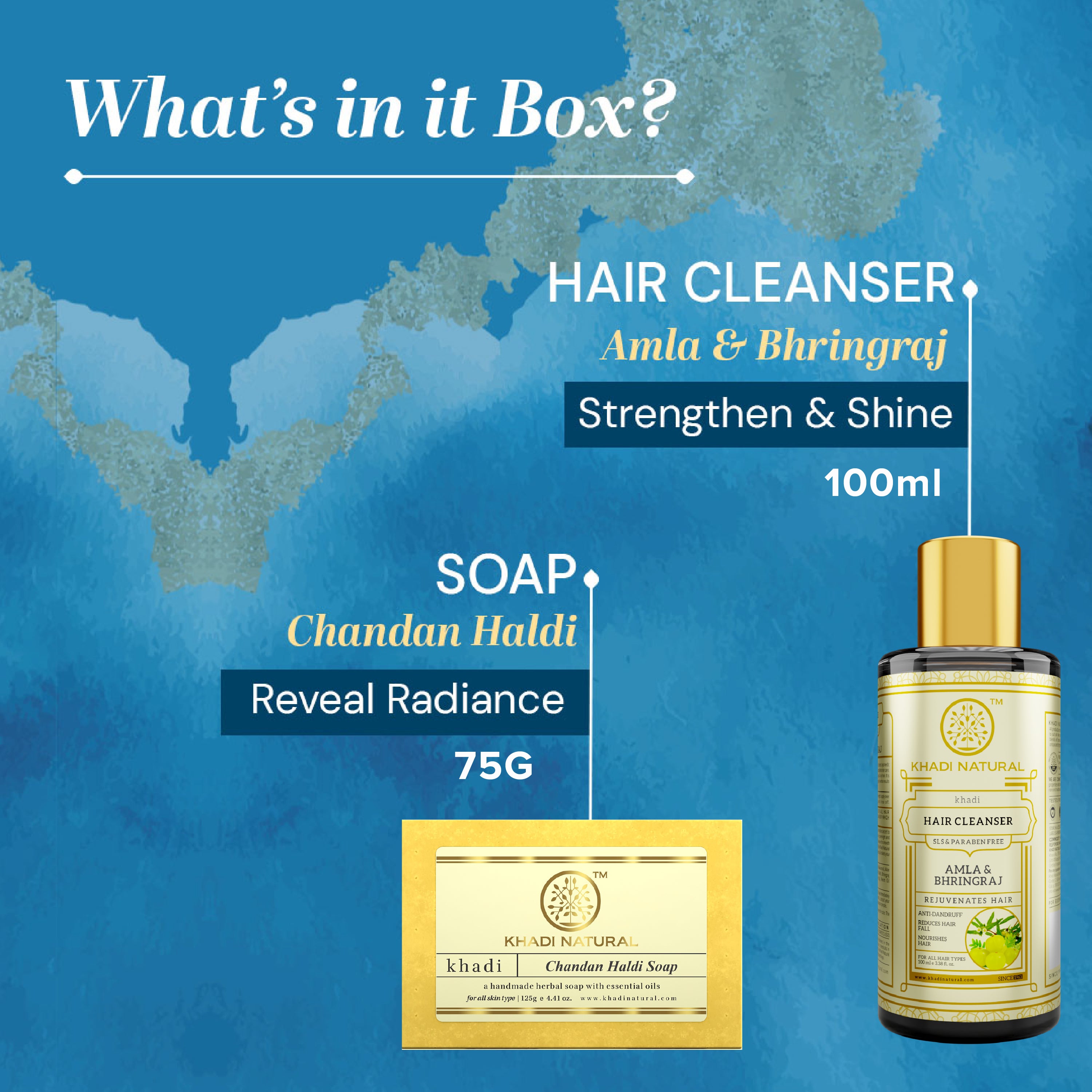 Khadi Natural Refreshing Bath Pack Bath Kit Free Size