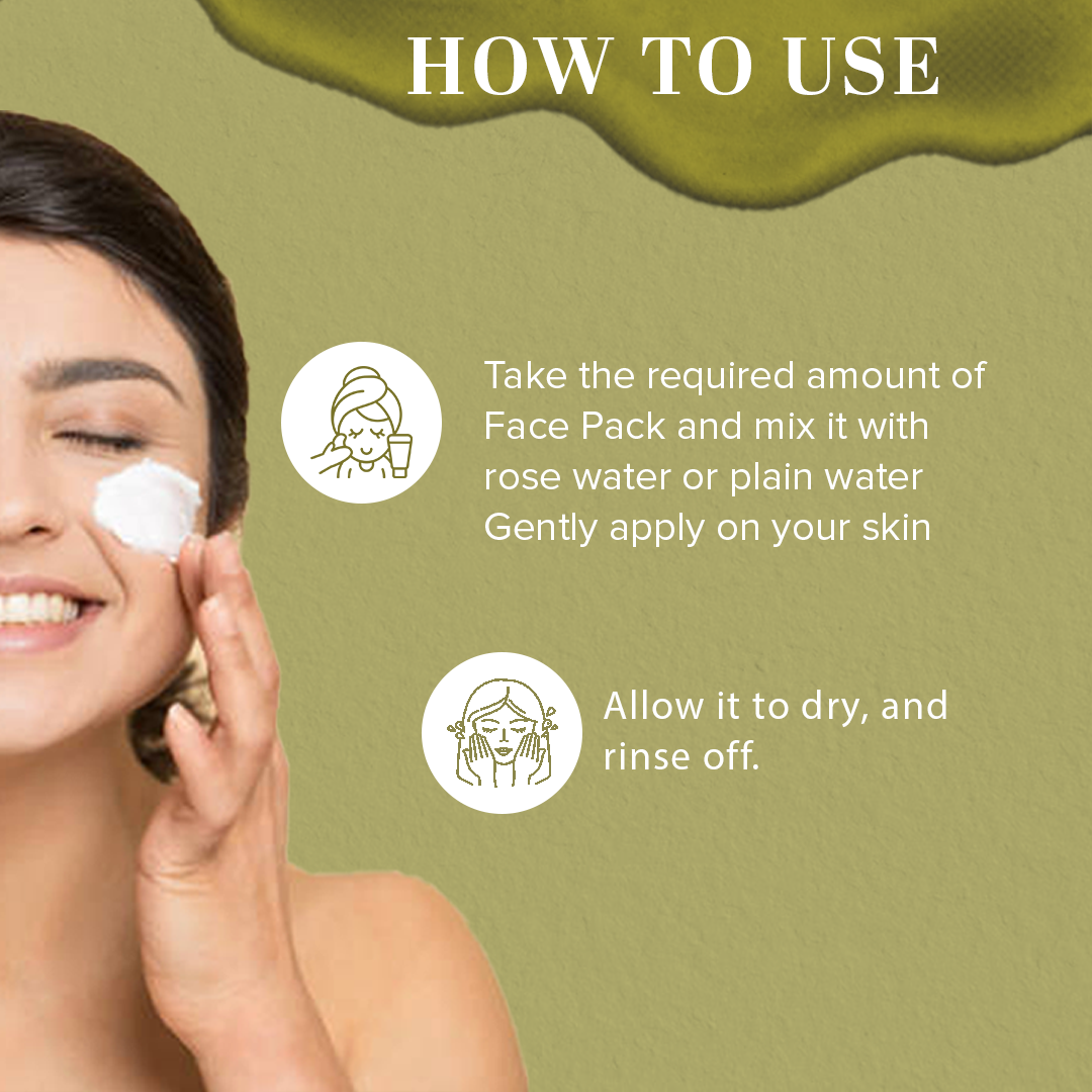 Khadi Natural Gold Thermo Herb Skin Tightning Face Pack - 100gm