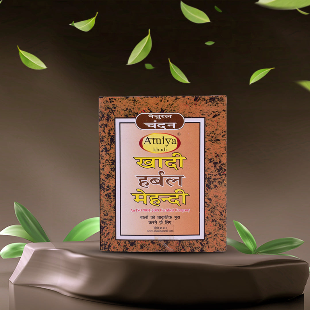 Khadi Natural Brown Mehndi for Hair Combo Pack Of 2 - 75gm Each