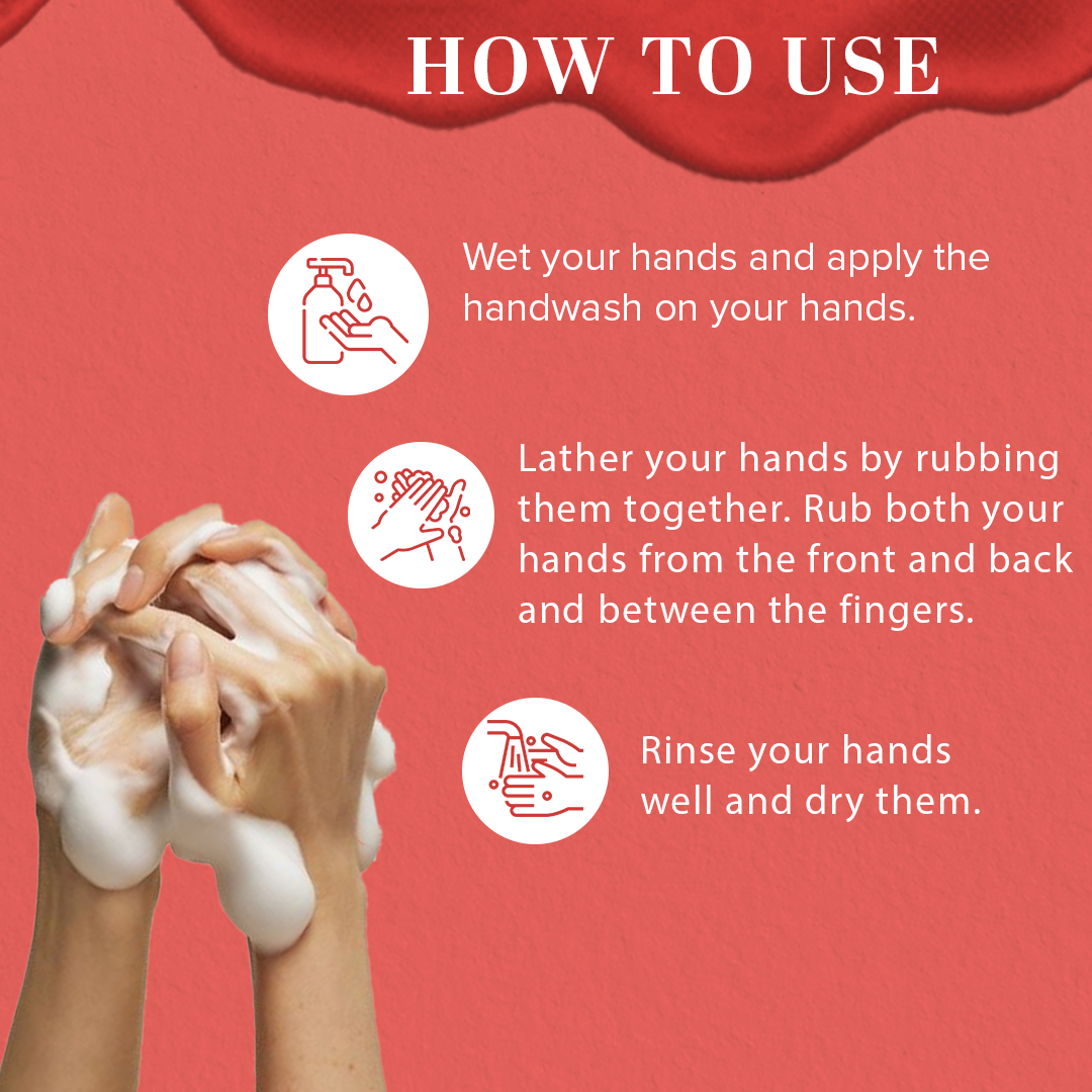 Khadi Natural Anti Germ Rose Handwash - 300ml