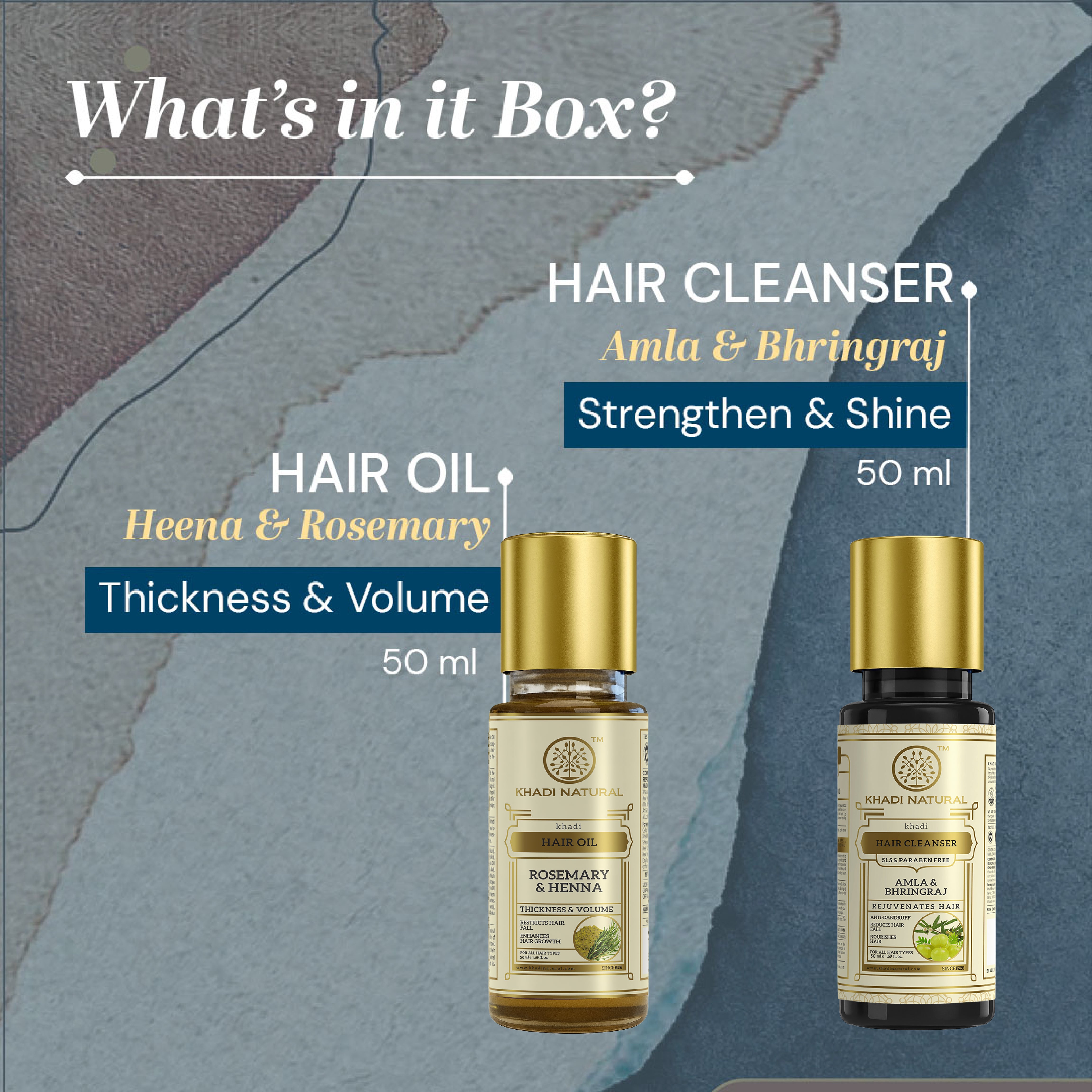 Khadi Natural Hair Care Kit Combo Pack Of 4 β 50ml Each Sale