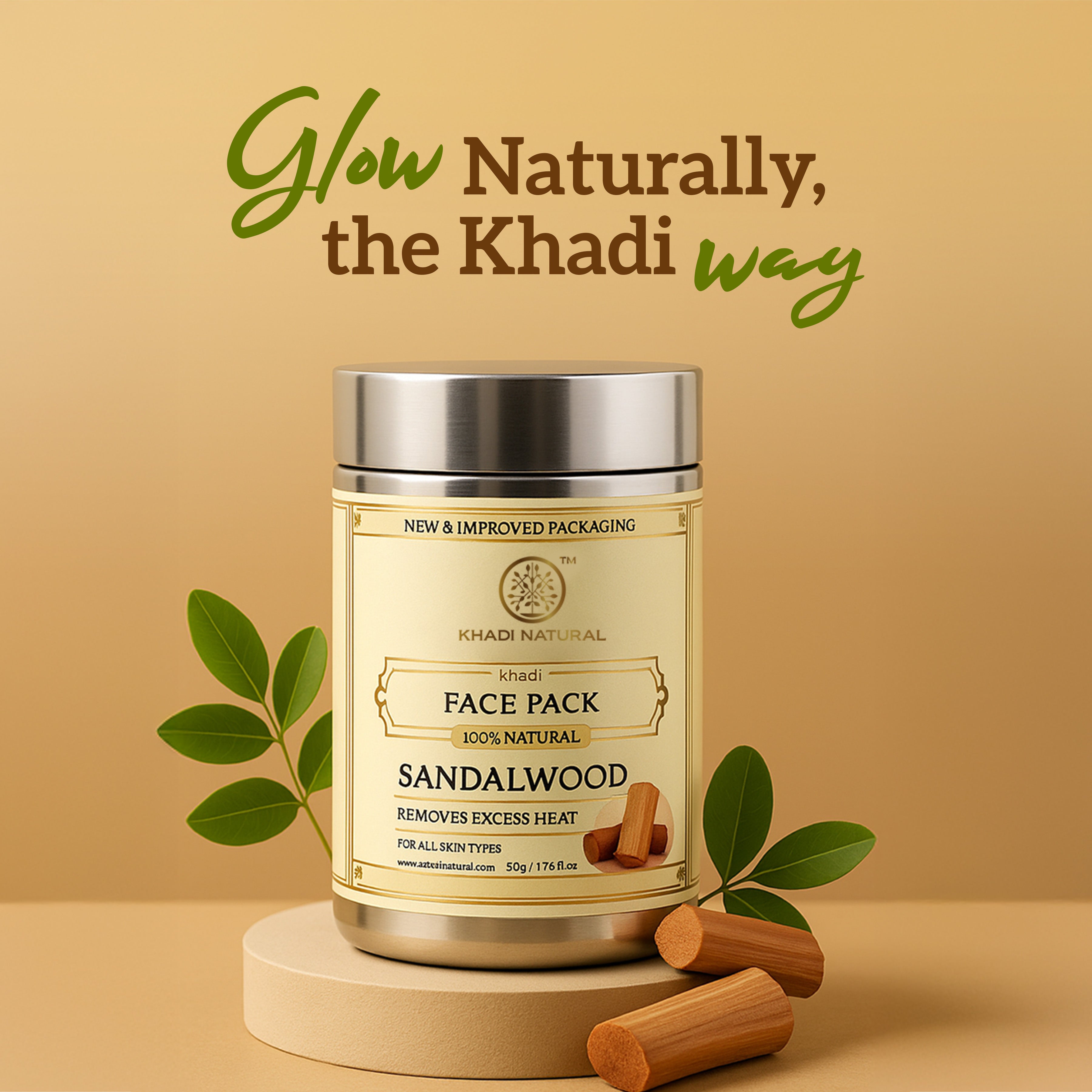 Khadi Natural Sandalwood Face Pack - 50gm