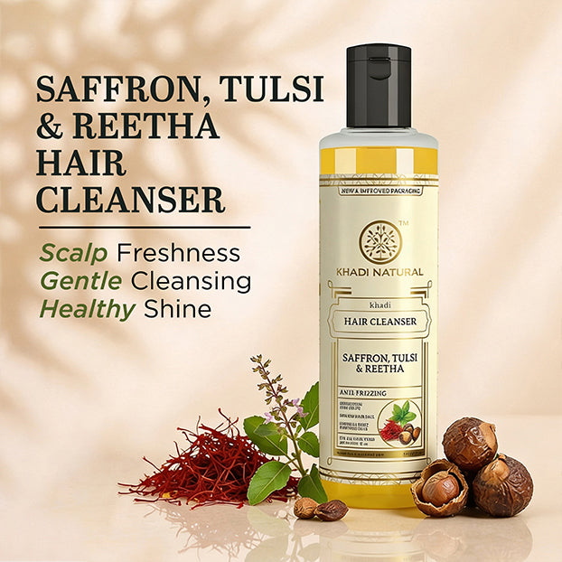 Khadi Natural Hair Fall Control Cleanser, Bhringraj Oil & Moisturizer Kit