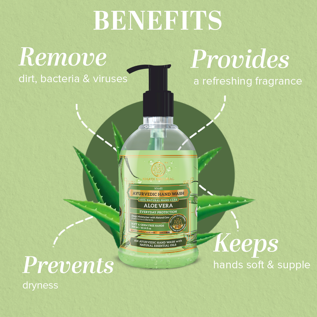 Khadi Natural Everyday Protection Aloe Vera Handwash - 300ml