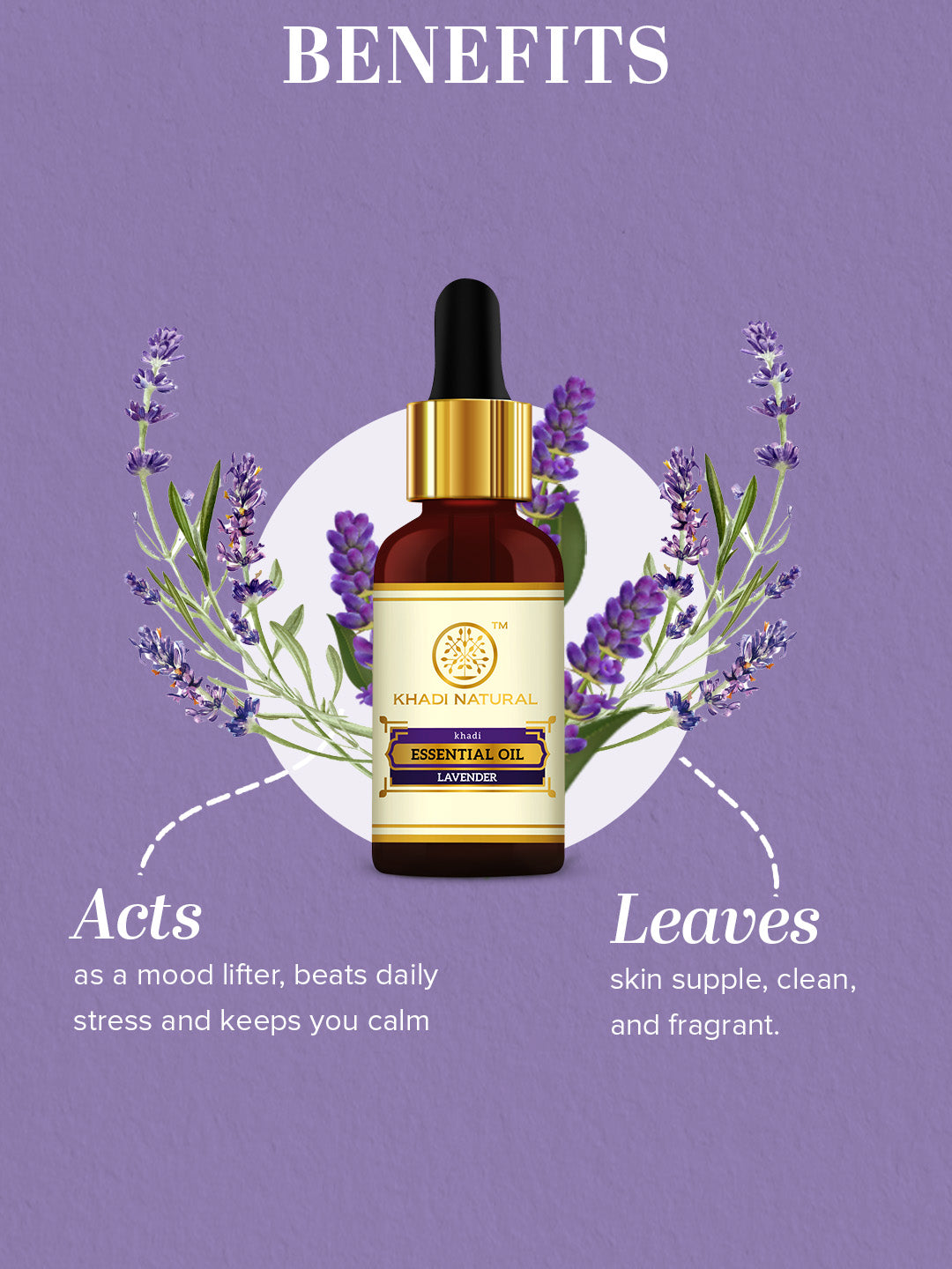 Khadi Natural Lavender Essential Oil - 15ml