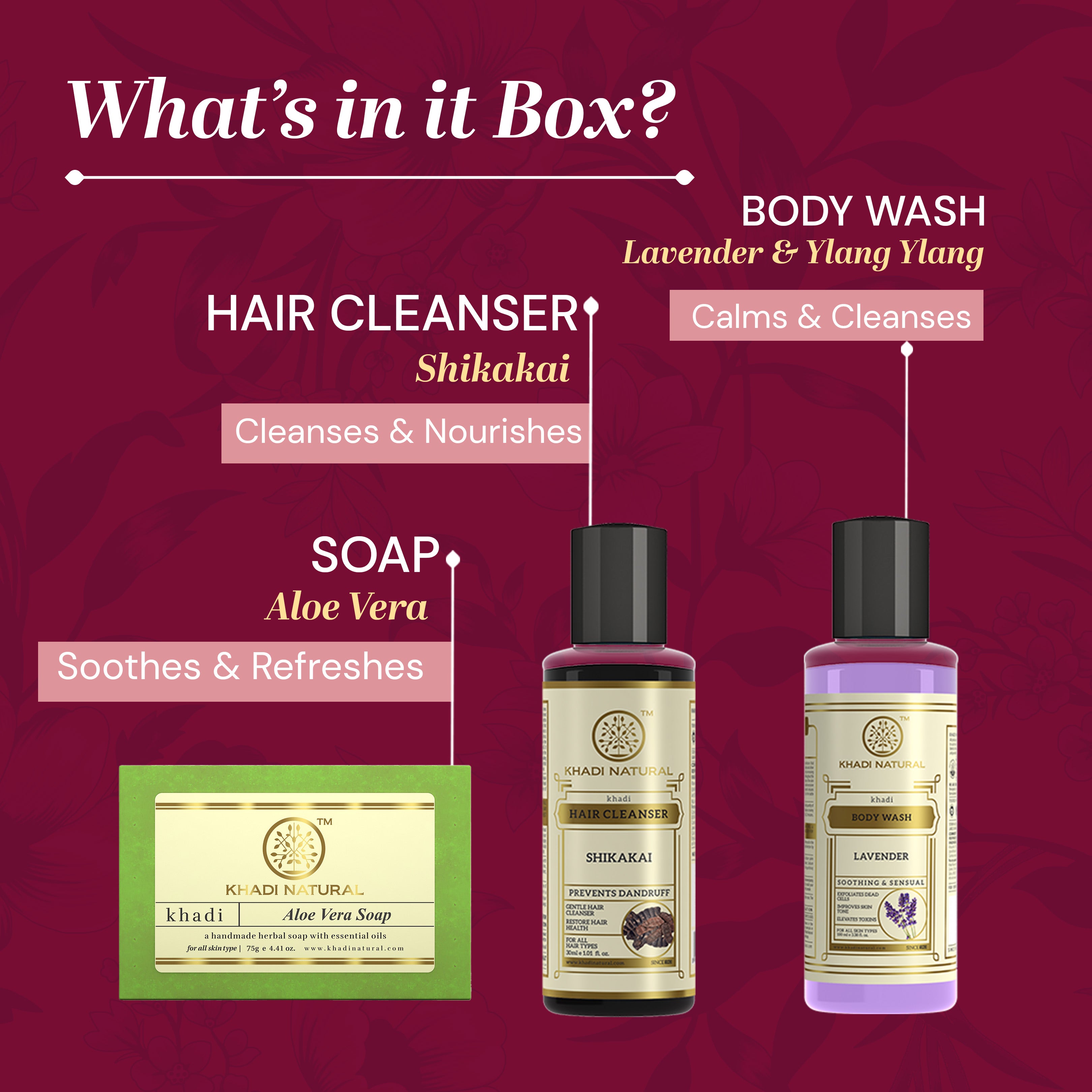 Khadi Natural Gift Box Combo Pack Of 6 Sale