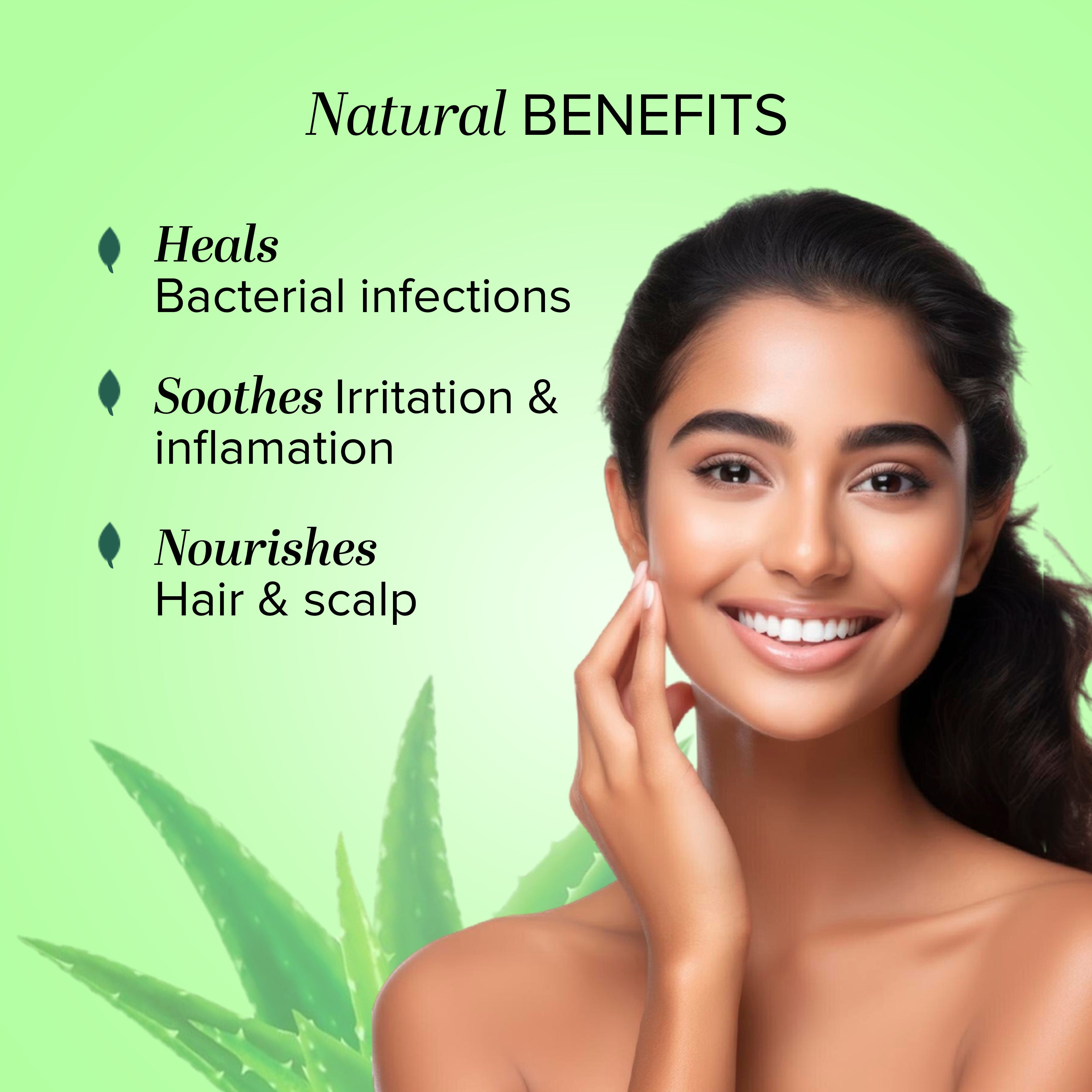 Khadi Natural Aloe Vera Gel With Liquorize & Cucumber Extracts - 500ml