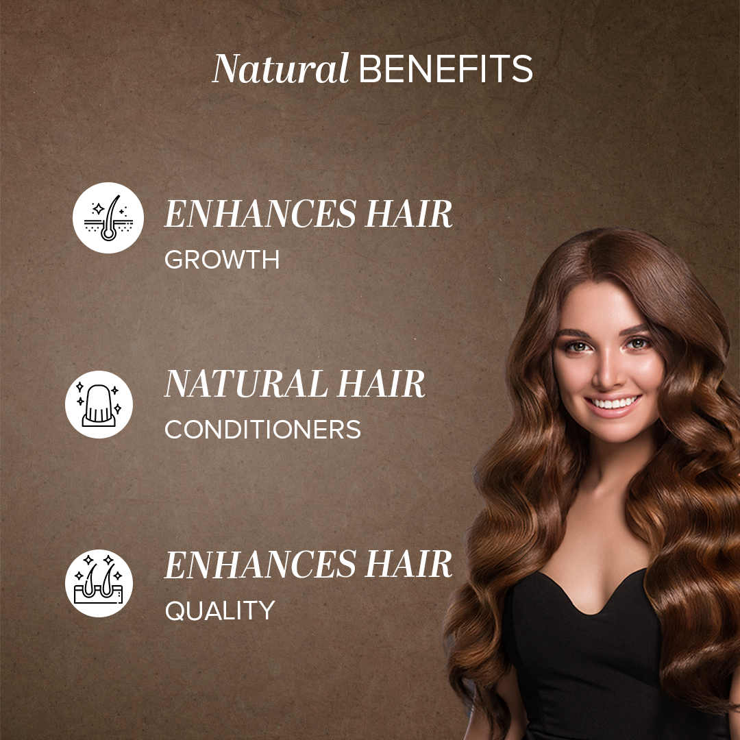 Khadi Natural Nut Brown Henna & Hazel Hair Color - 150gm