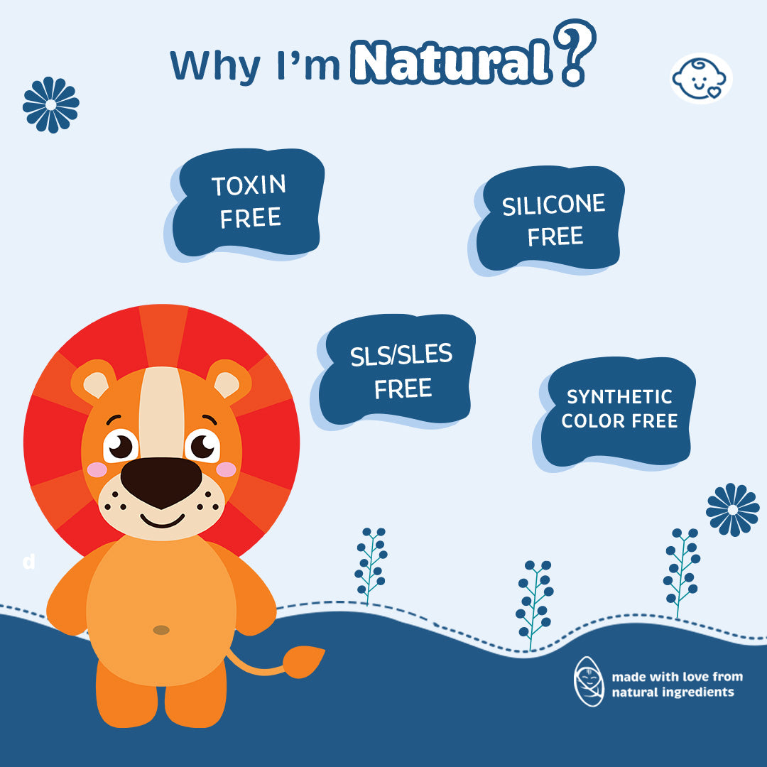 Khadi Natural Baby Hair Cleanser Made With Vitamin B-5 and Wheat Protein, Mild Baby Shampoo - 200ml