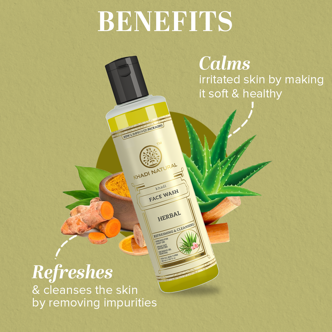 Khadi Natural Herbal Face Wash - 210ml Sale
