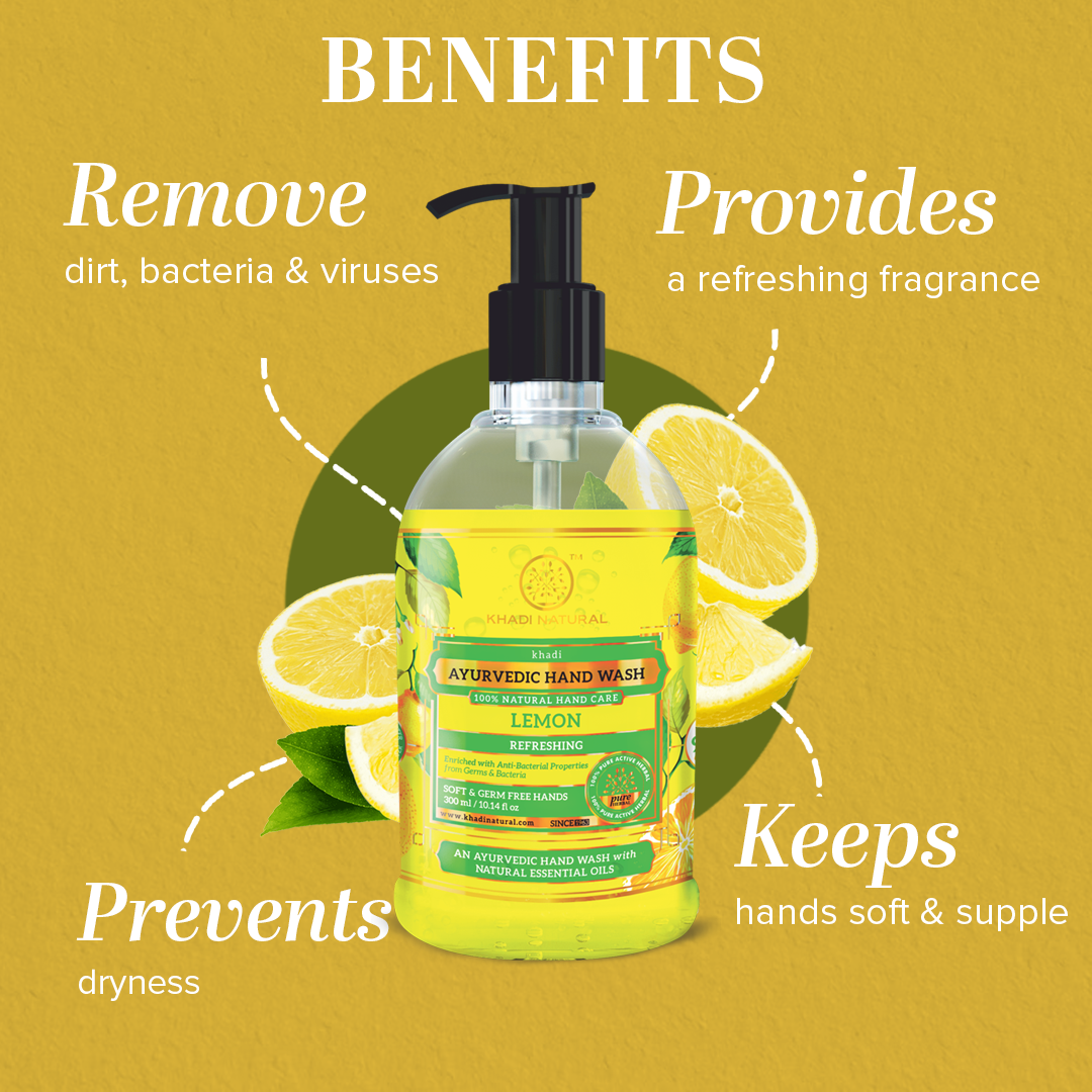 Khadi Natural Refreshing Lemon Handwash-300 ml