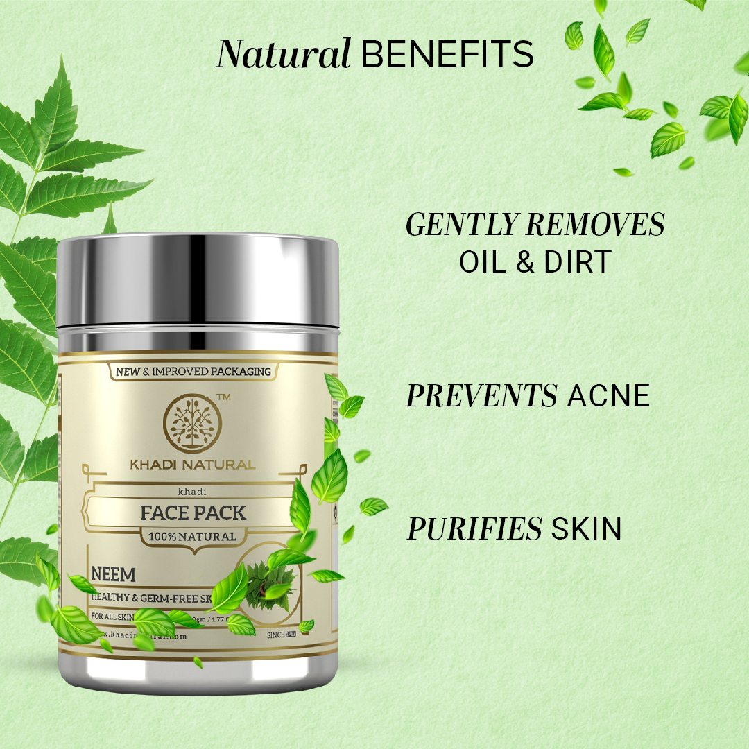 Khadi Natural Neem Face Pack - 50gm
