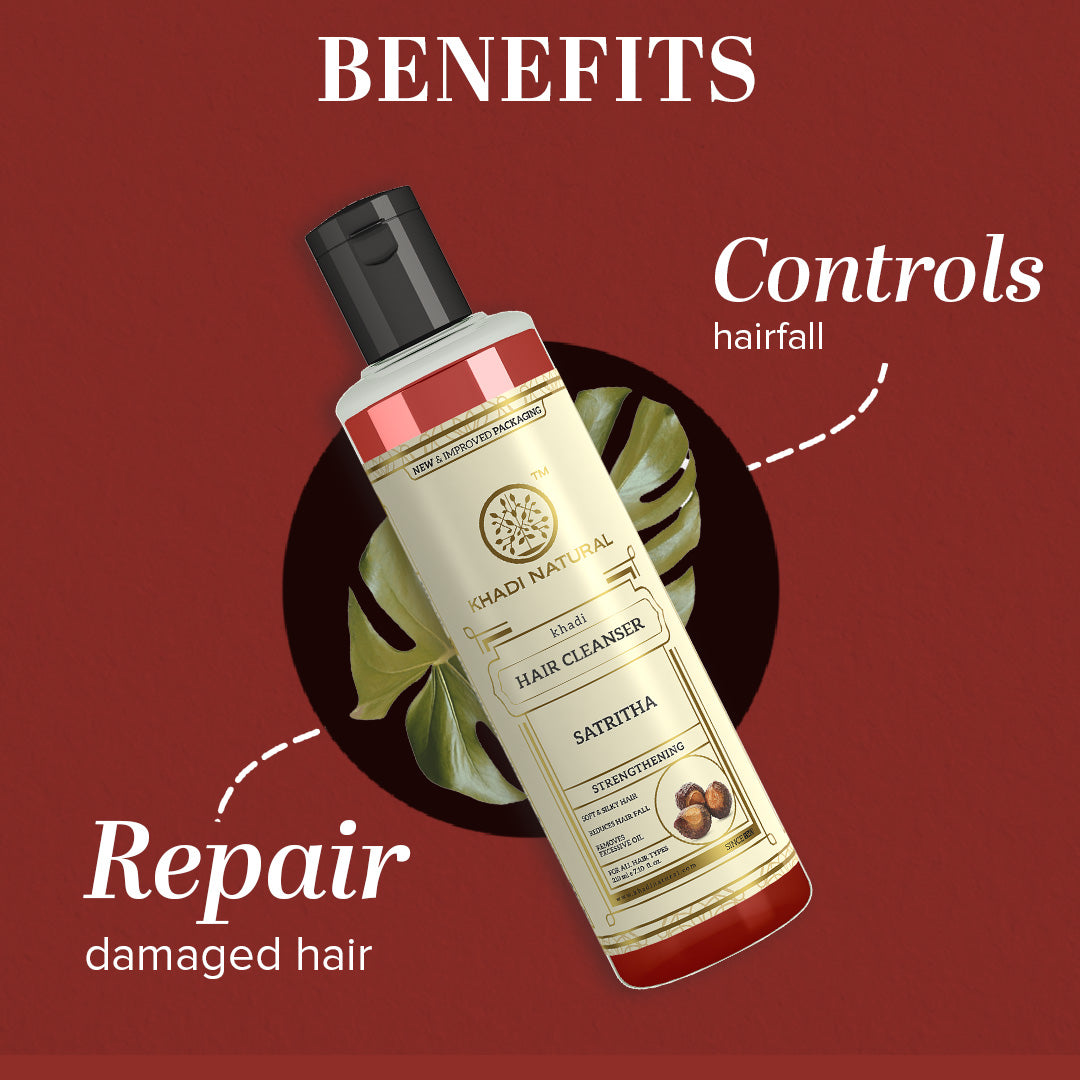 Khadi Natural Satritha Hair Cleanser - 210ml