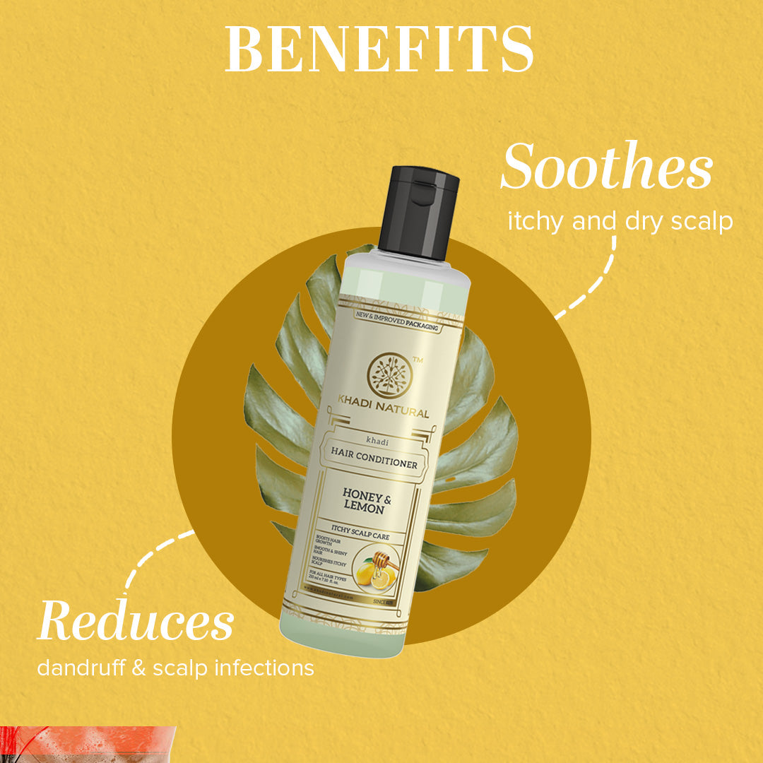 Khadi Natural Honey & Lemon Hair Conditioner - 210ml