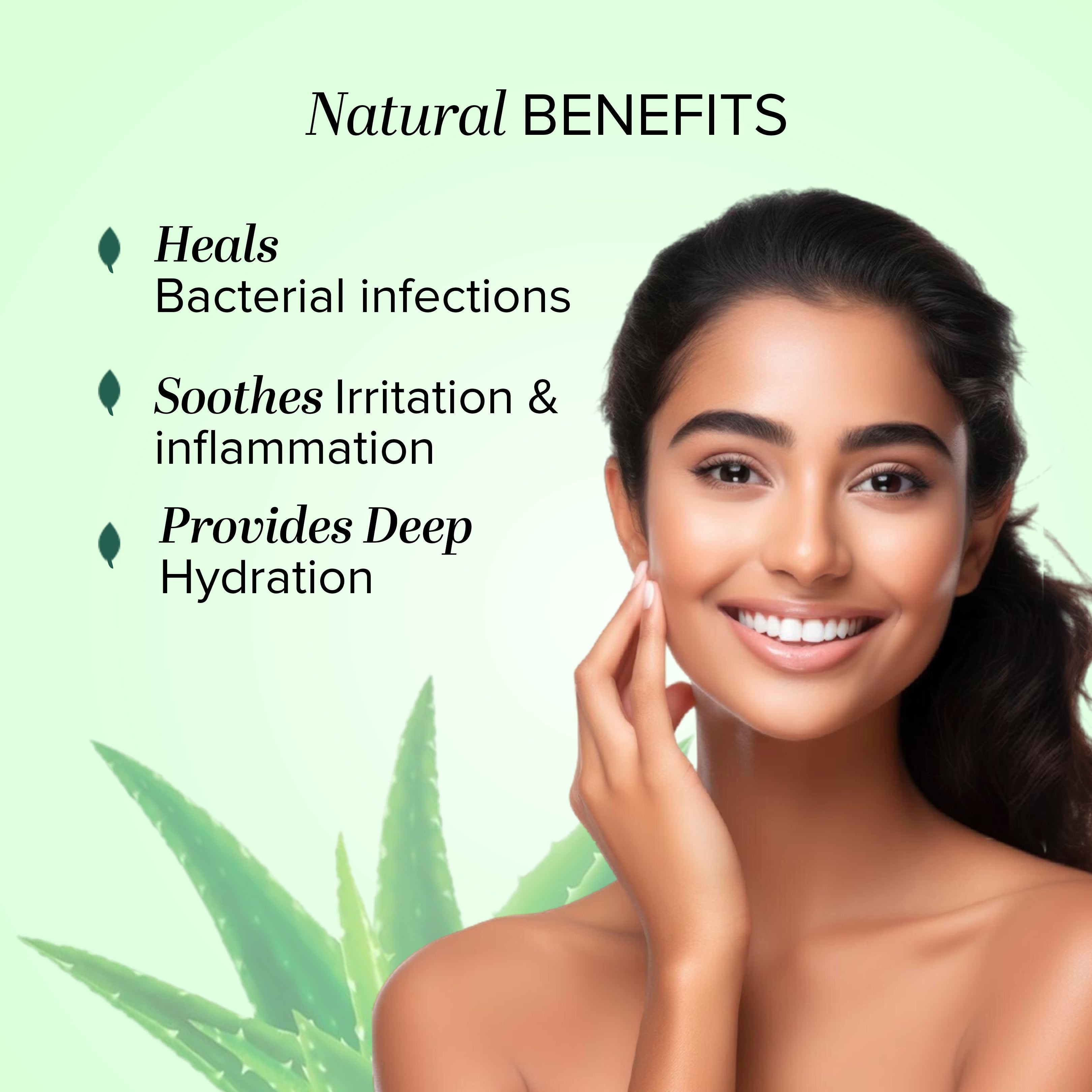 Khadi Natural Aloevera Gel with Liqorice & Cucumber Extracts - 200gm