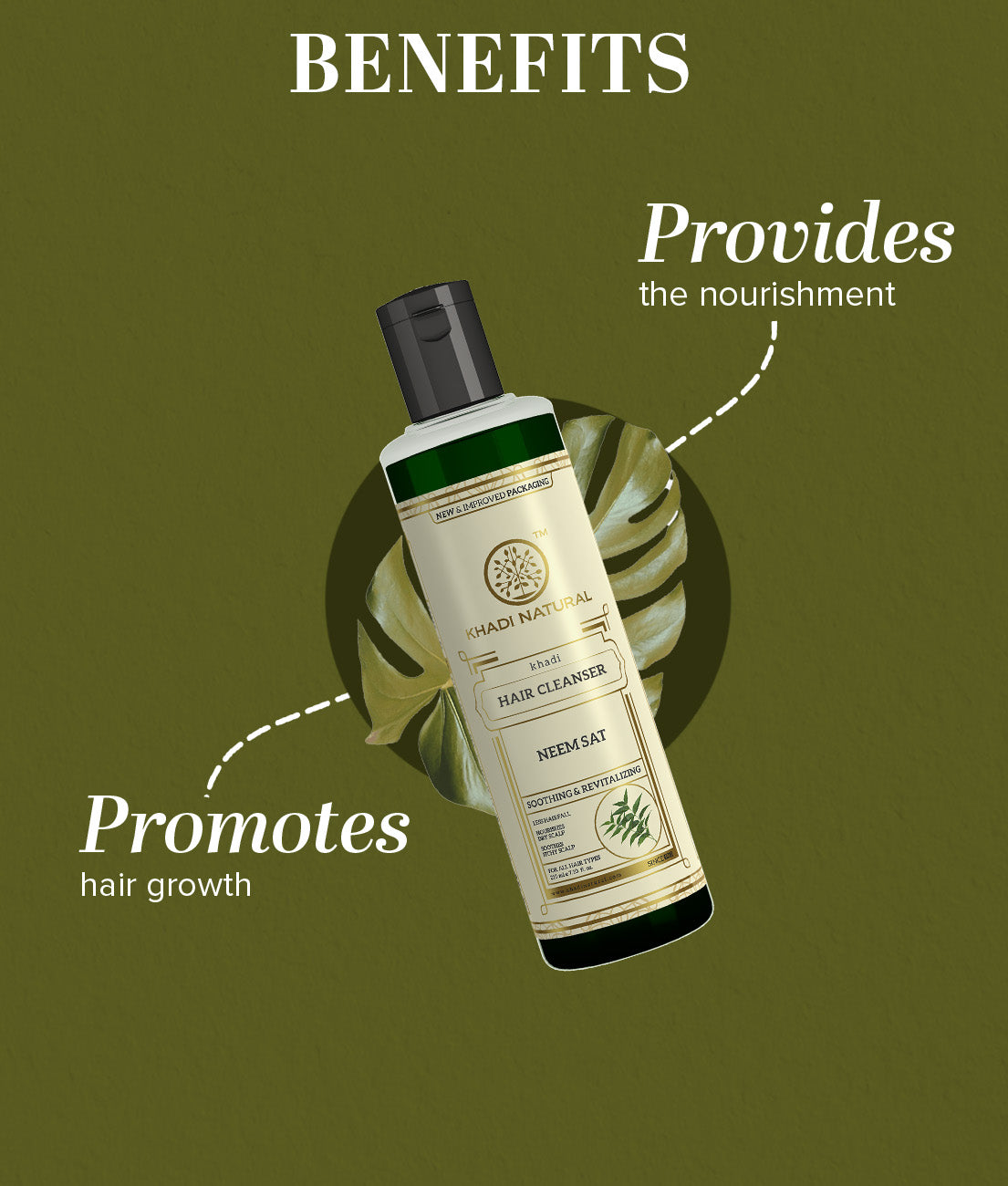 Khadi Natural Neem Sat Hair Cleanser - 210ml