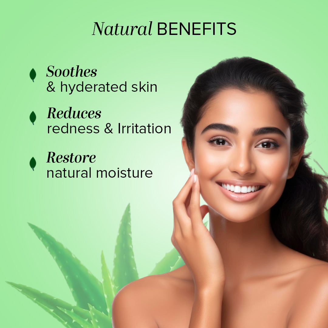 Khadi Natural Aloe vera - green gel Combo Pack Of 2 β 100gm Each Sale