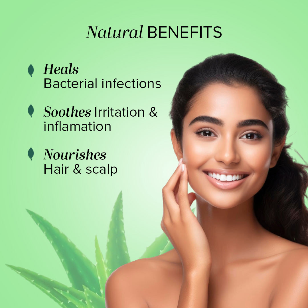 Khadi Natural Aloe Vera Transparent Gel Combo Pack of 2 - 200gm Each Sale