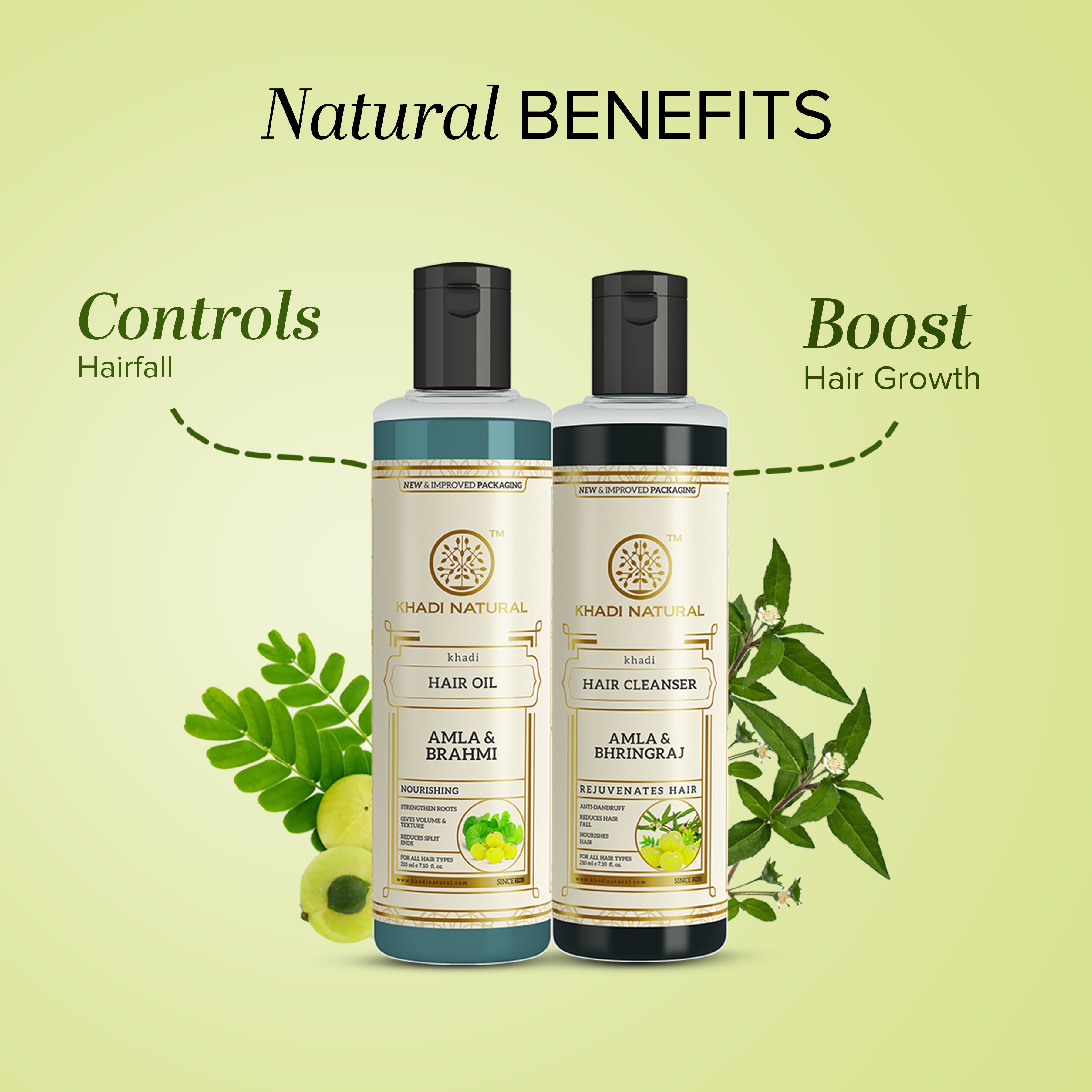 Khadi Natural Amla Hair Care Pack - 210ml Each