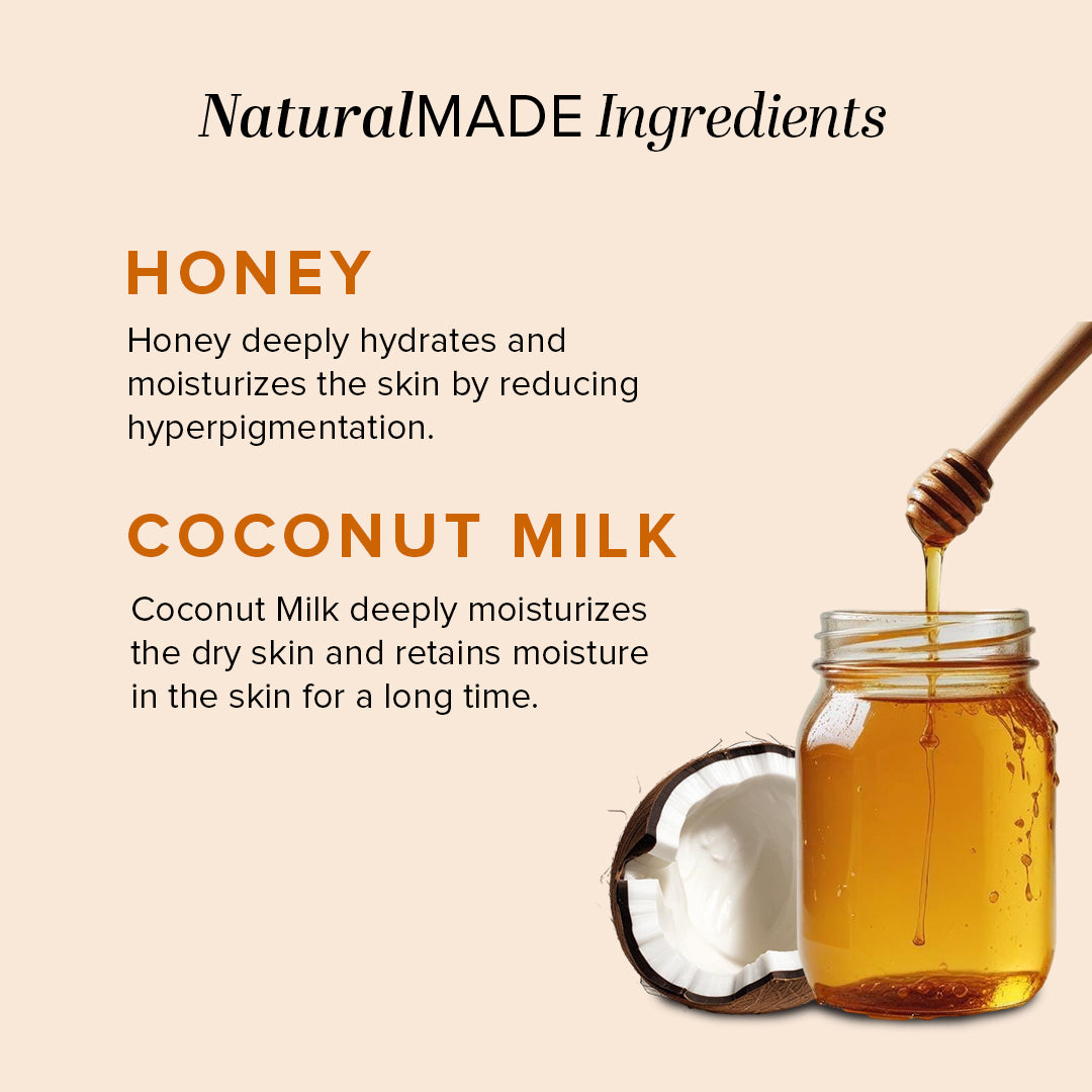 Khadi Natural Herbal Coconut Milk & Honey Soap (Pack of 5)