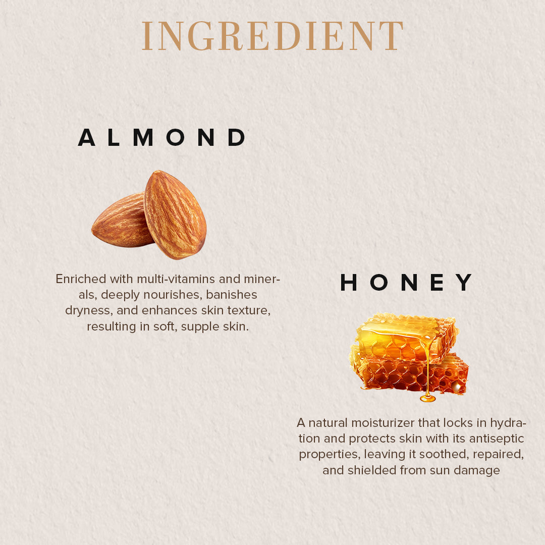 Khadi Natural Almond & Honey Facial Massage Gel with Scrub - 50gm