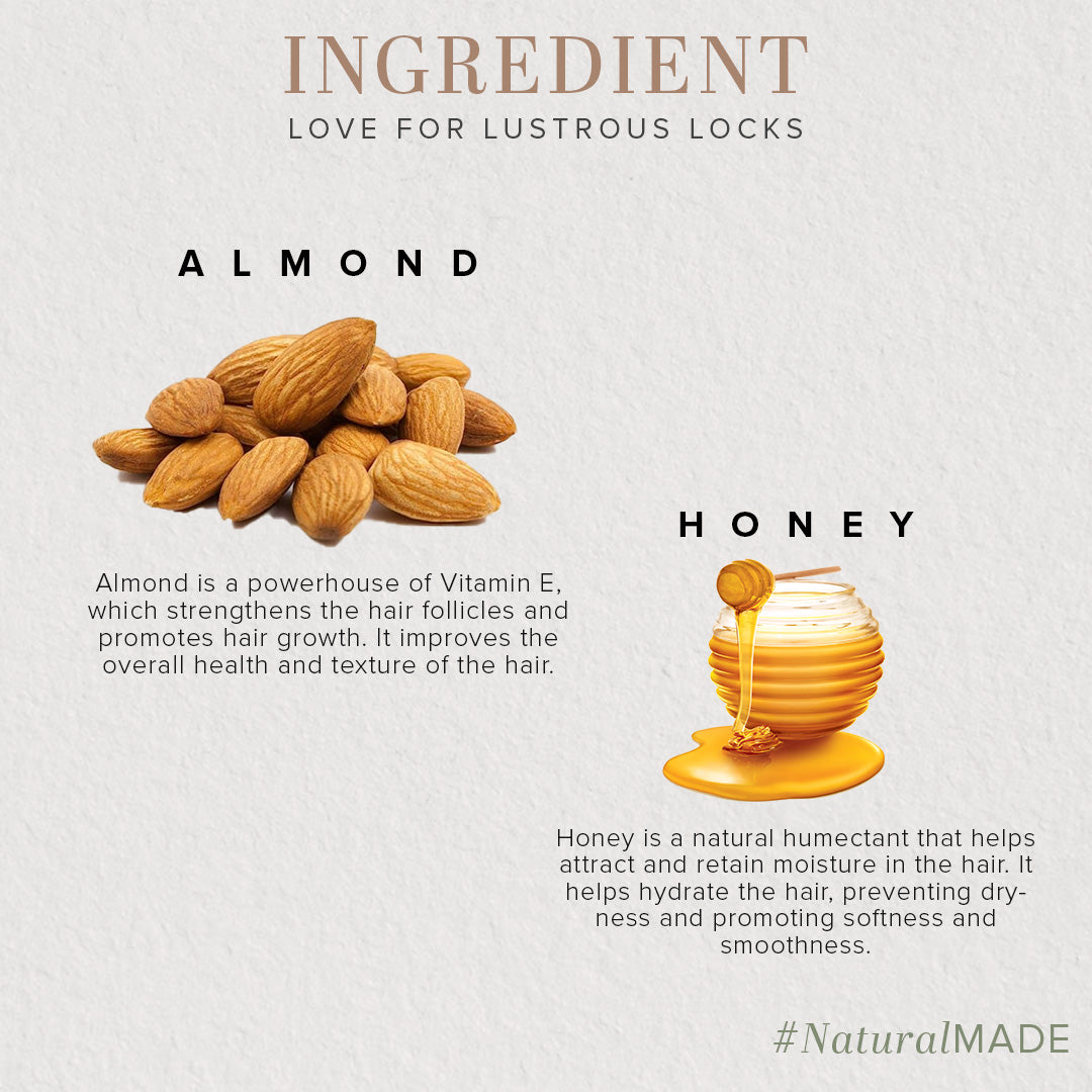 Khadi Natural Honey & Almond Hair Cleanser - 210ml