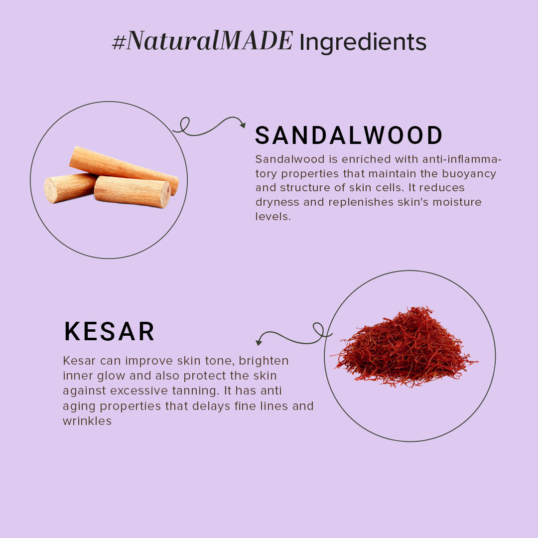 Khadi Natural Sandalwood & Kesar Moisturizer - 210ml