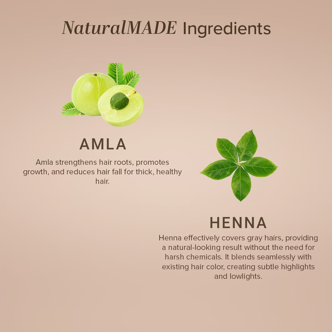 Khadi Natural Nut Brown Henna & Hazel Hair Color - 150gm